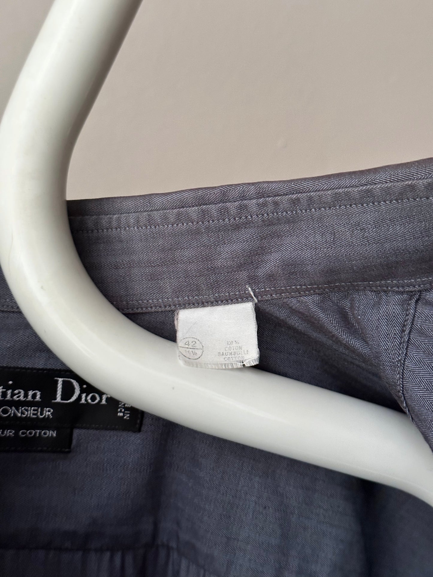 Christian dior 1990's 90's 90年代 ディオール shirt シャツ cotton made in italy イタリア製 vintage ユーロ古着 ヨーロッパ古着