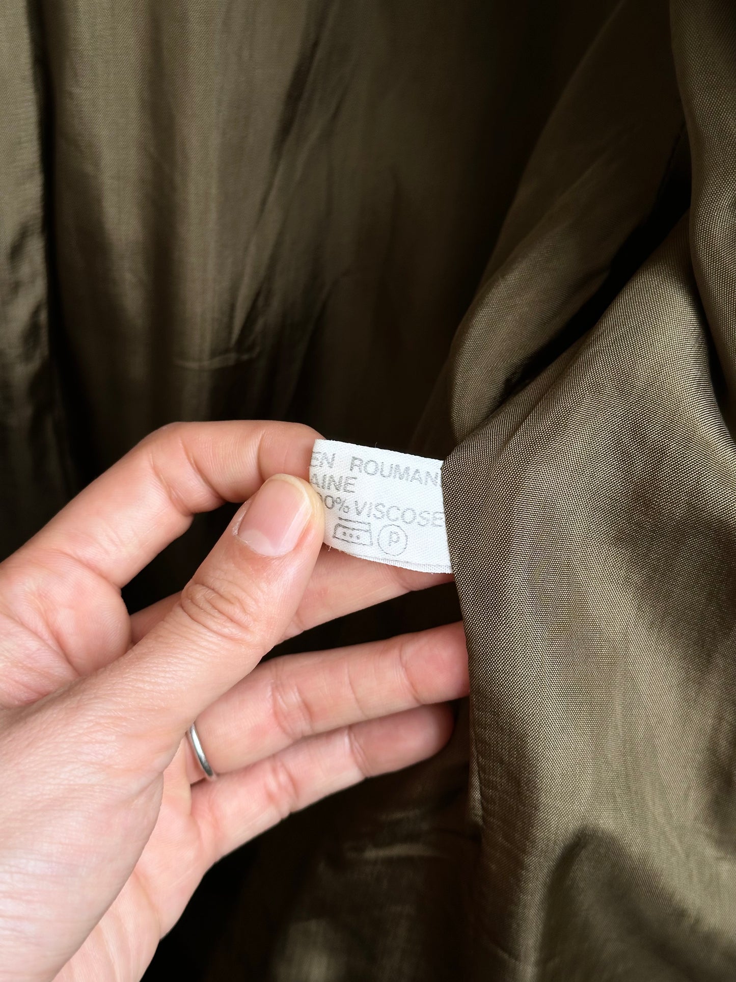 Emmanuelle Khanh olive brown jacket