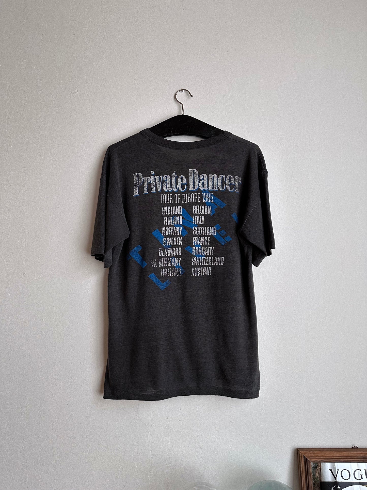 1985's Tina Turner Private Dancer T shirt 1980's 90's バンT