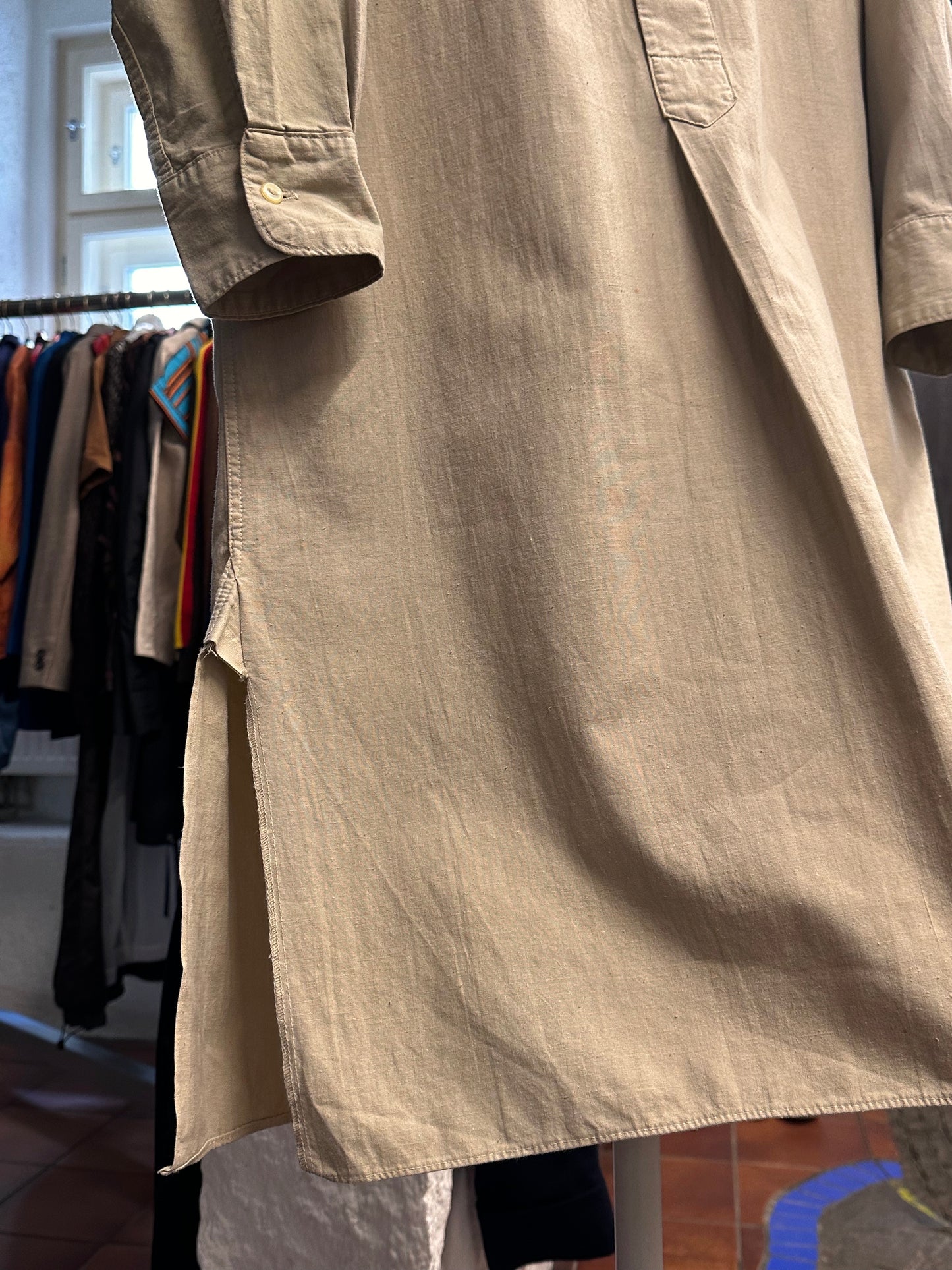 1960's 60年代 German Army Nightshirt Sleeping shirt Pajama shirt Pijama shirt パジャマシャツ スリーピング ドイツ軍 ドイツミリタリー Rare レア Toto Vintage clothing store Antique shop Vintage clothing shop Praha Prague 古着屋 アンティークショップ プラハ ユーロミリタリー ユーロ古着 ヨーロッパ古着 ヨーロッパミリタリー 古着卸