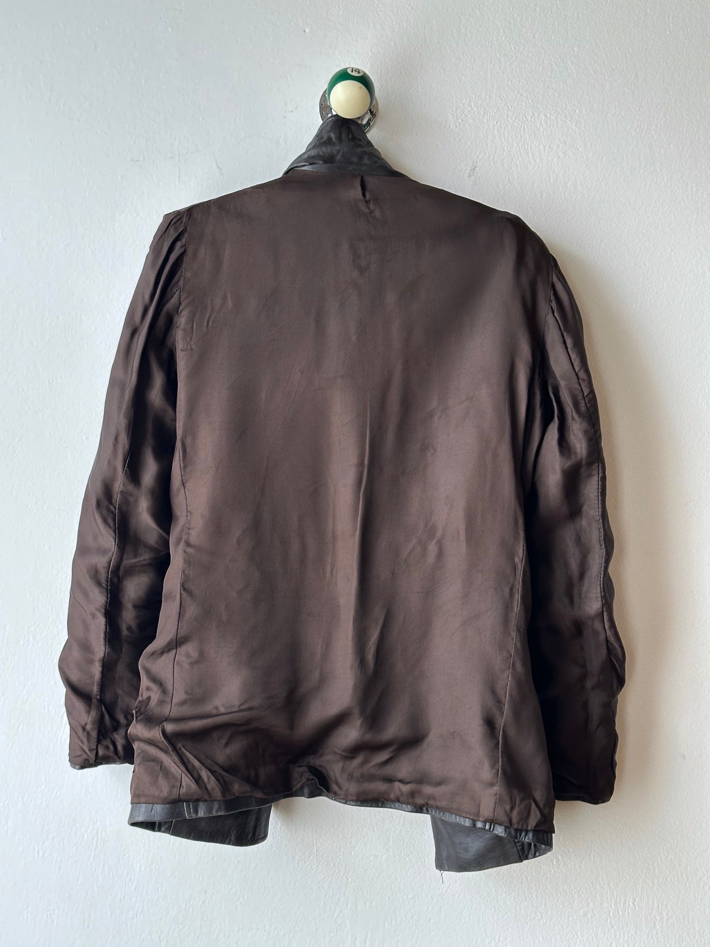 Late 1970s Italy Leather tailored jacket