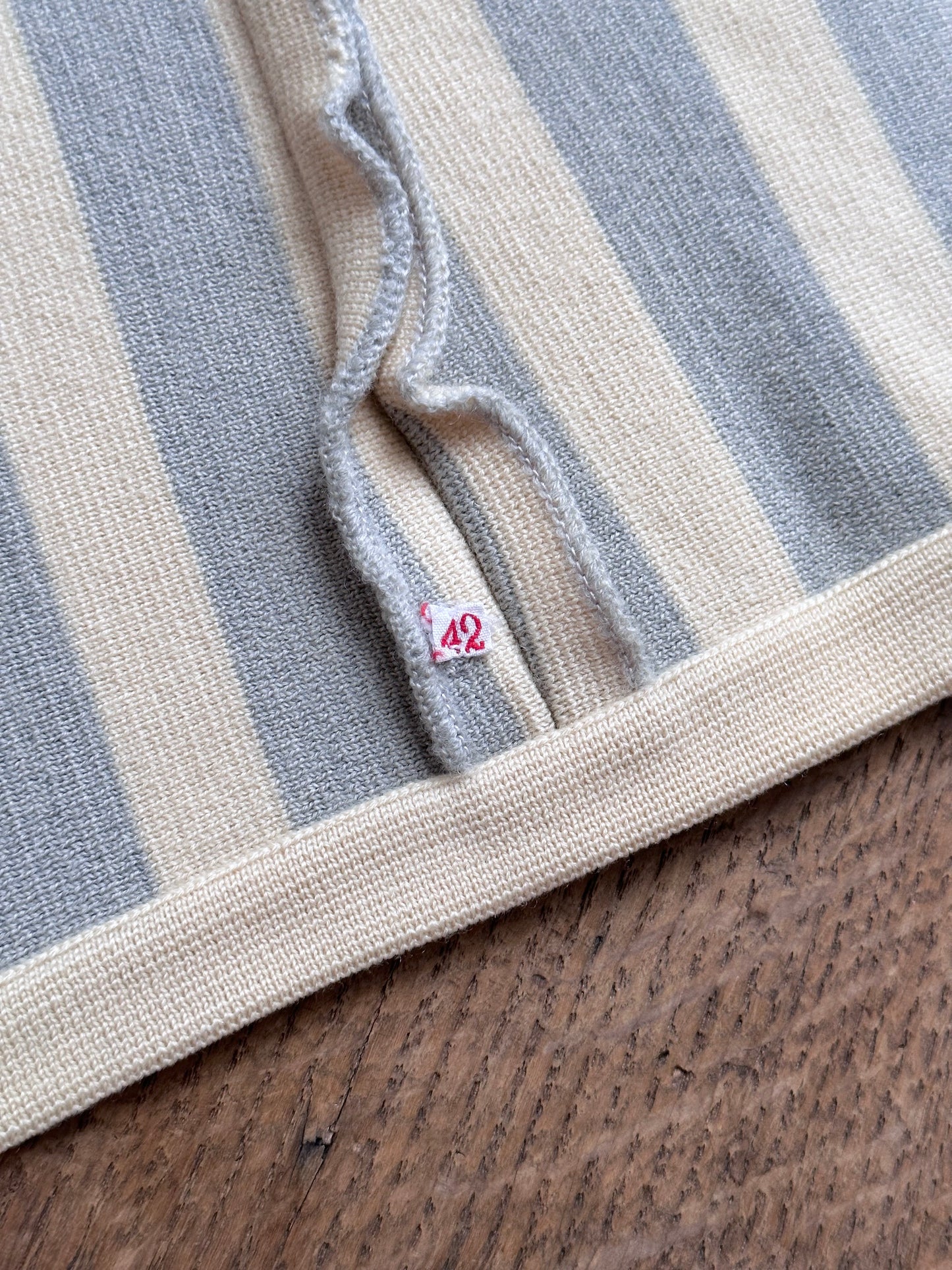 ~70s fat jersey zip-up top