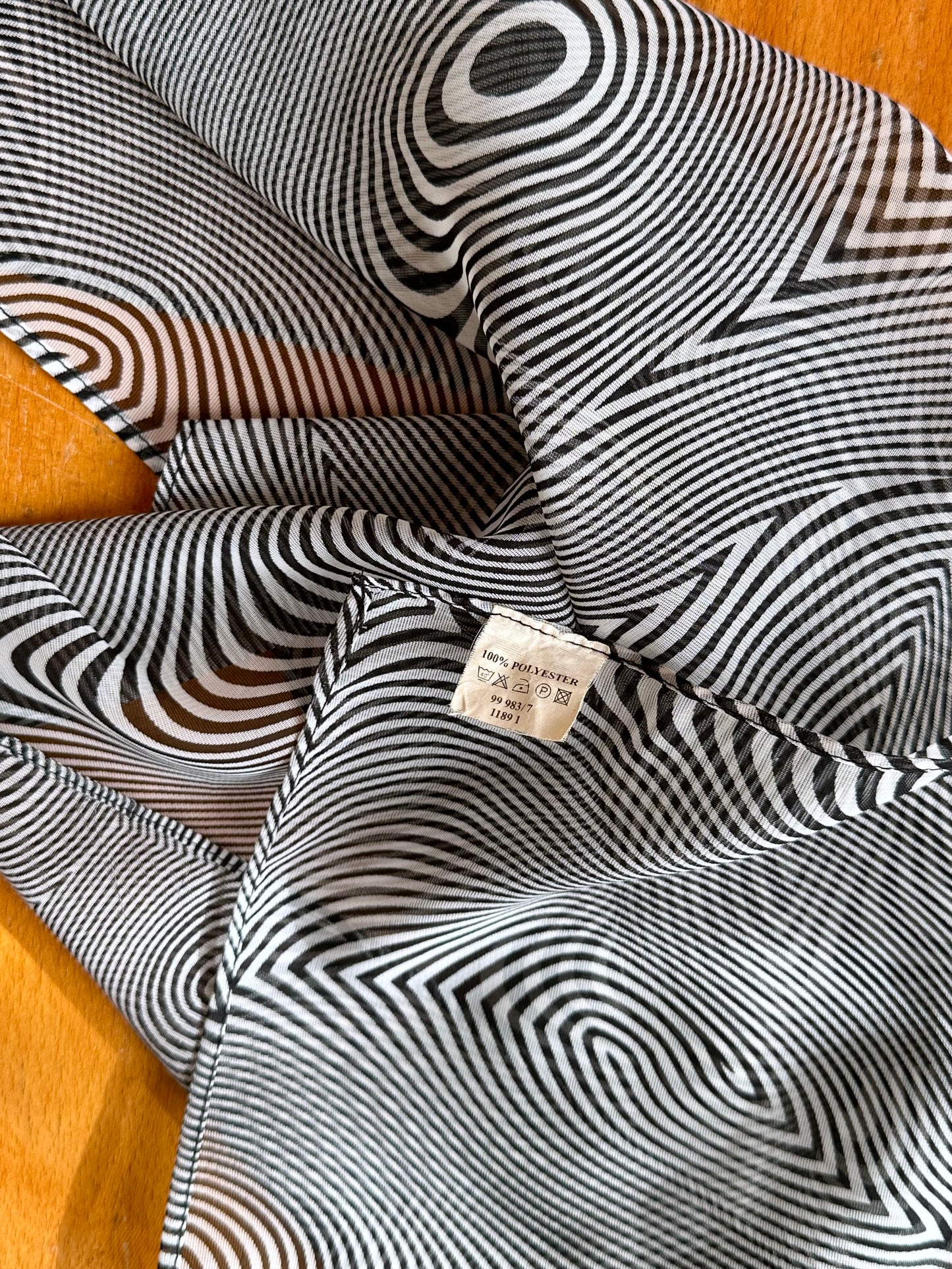 old poly abstract scarf