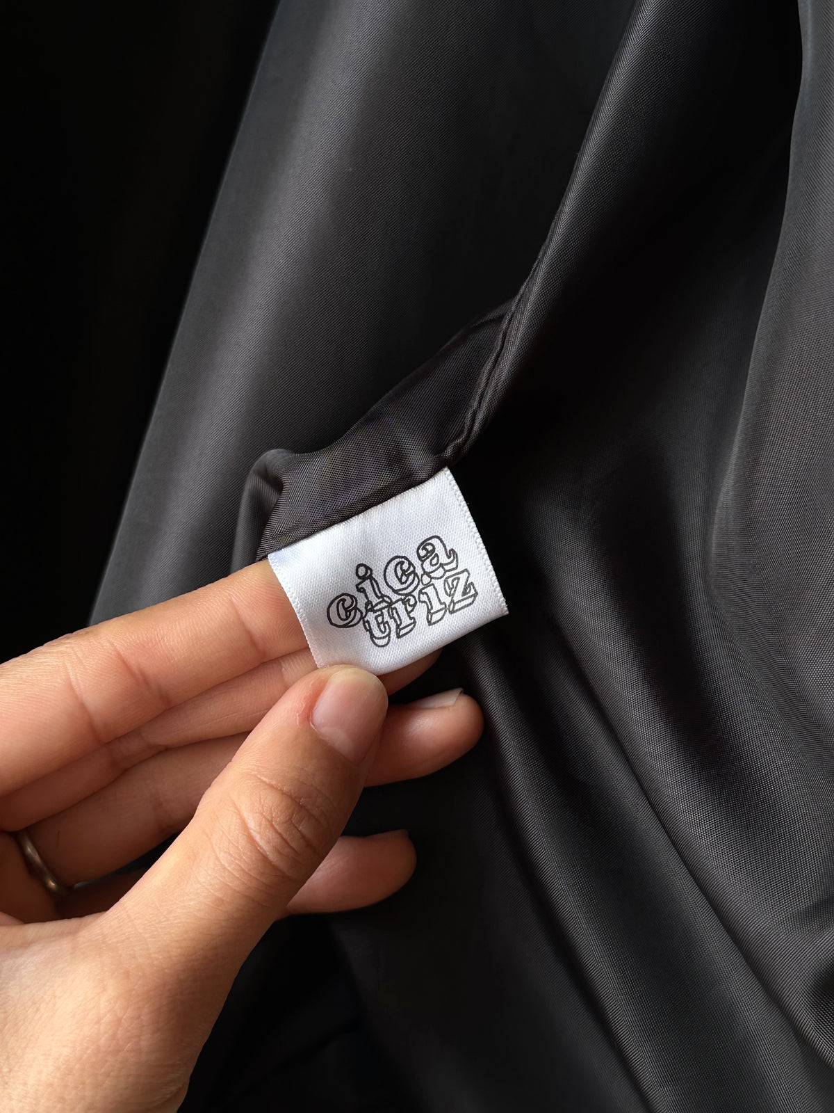 Cicatriz black cotton jacket