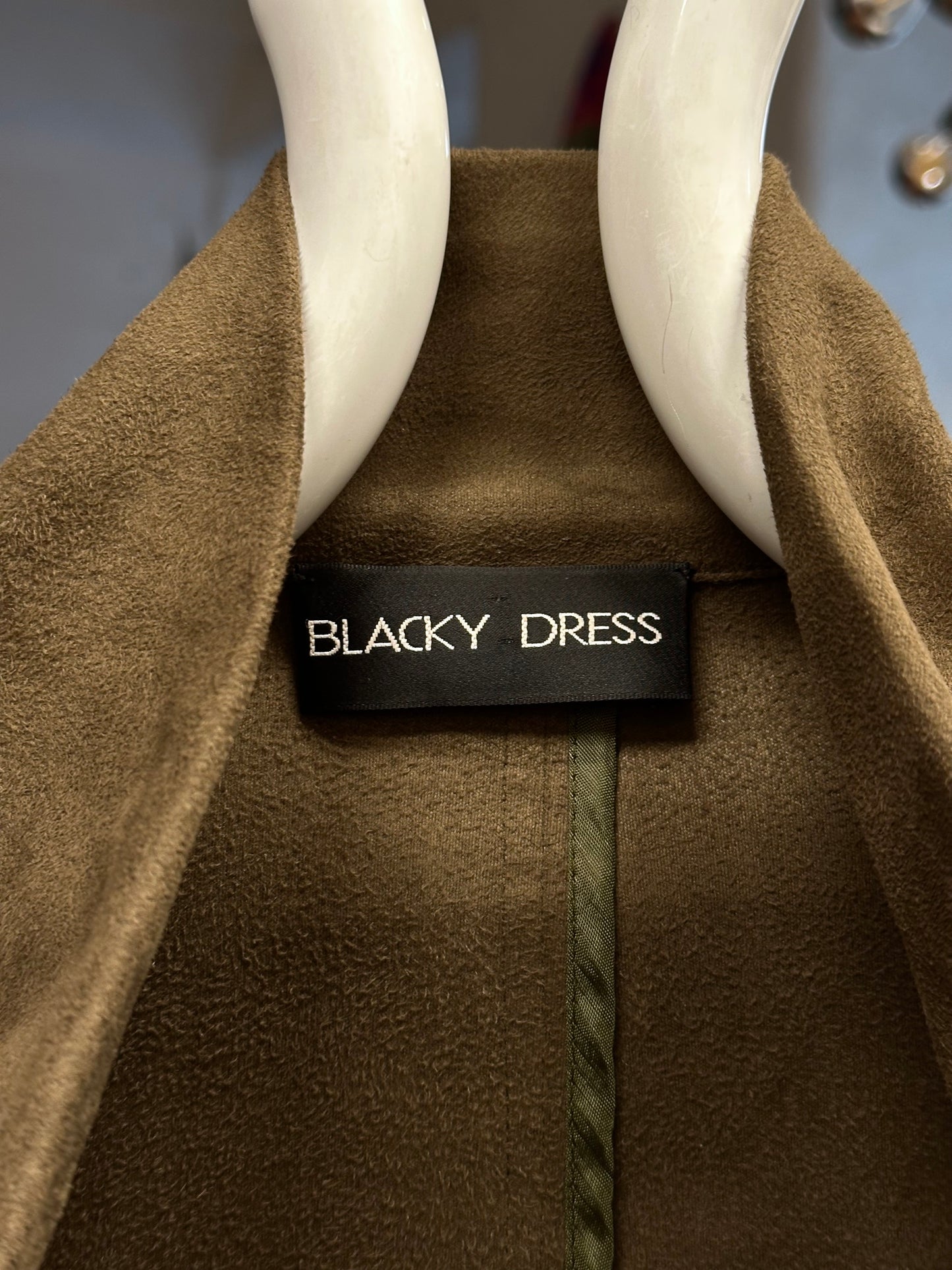 90s fake suede minimal jacket