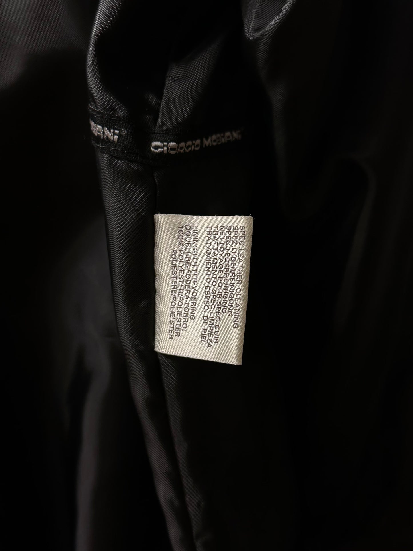 90s Giorgio Mobiani leather coat