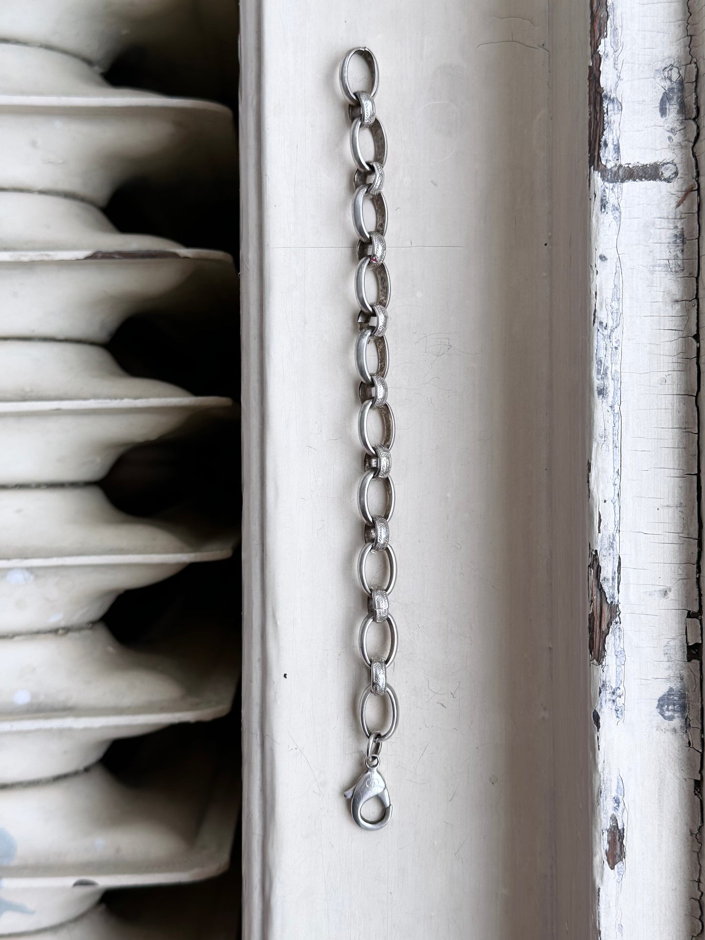 German silver chain bracelet