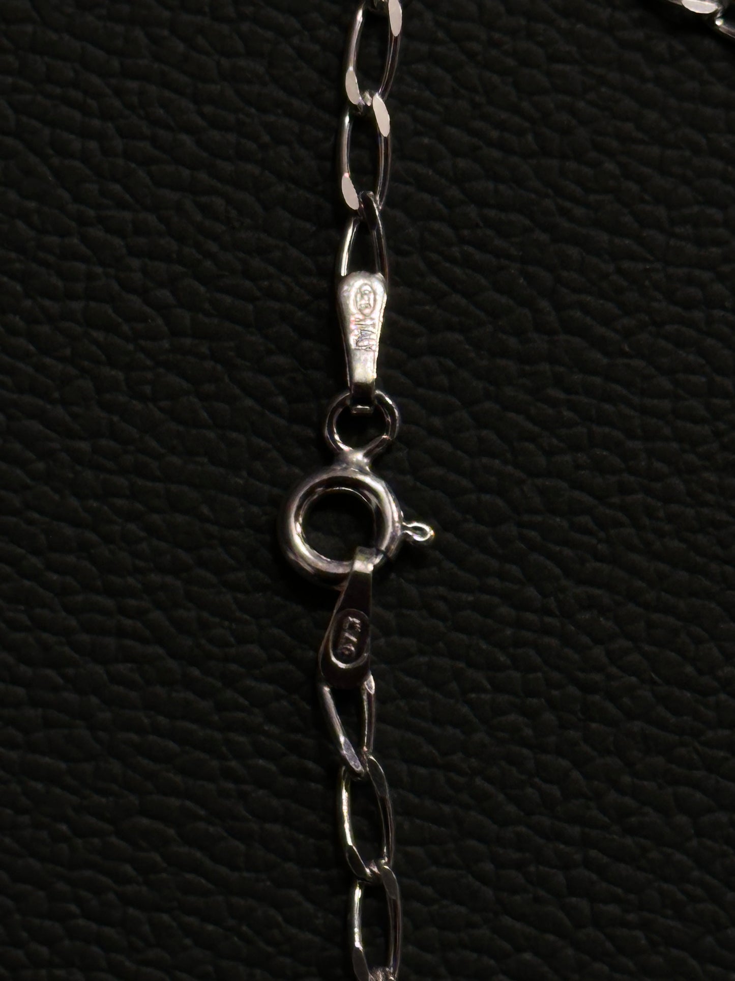 Italy 925 tiny chain necklace - curb
