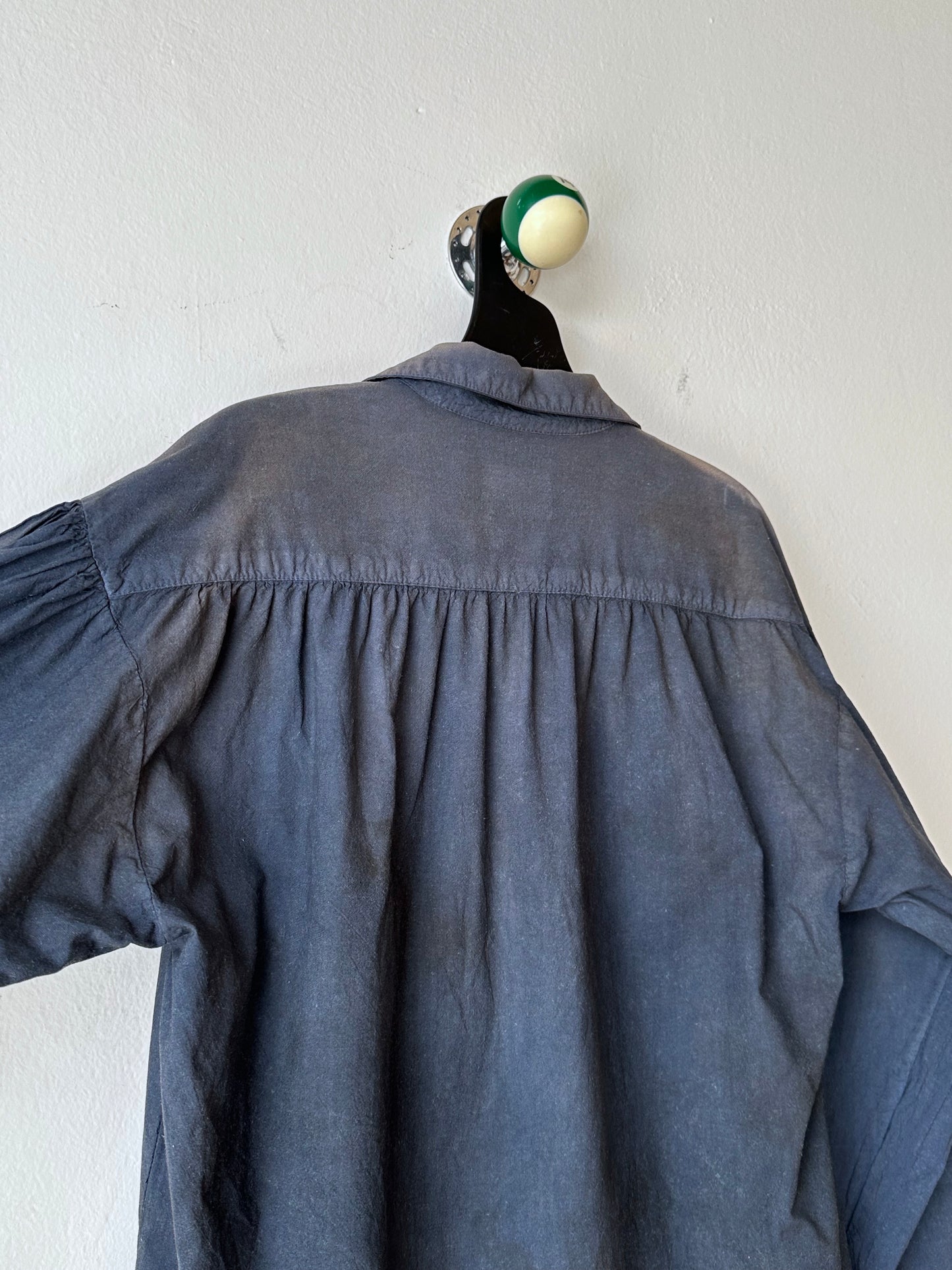 Faded black lace-up shirt