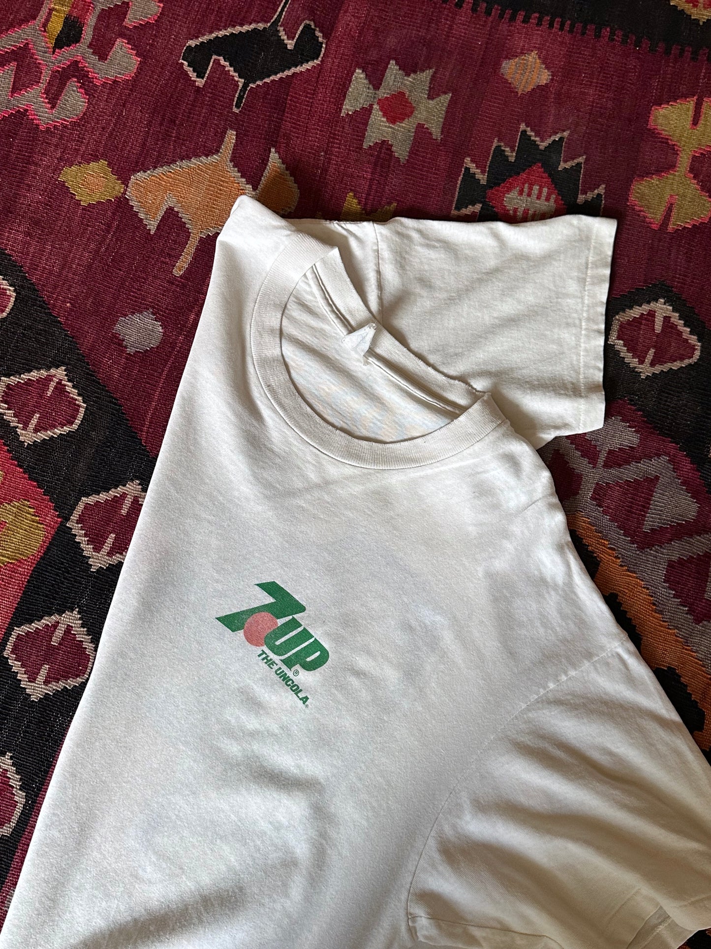 Seven-up 90's 1991 T-shirt Vintage 7up 企業 Tシャツ プラハ 古着屋 Praha Prague Vintage store ヴィンテージ Tシャツ ユーロ古着 ヨーロッパ古着
