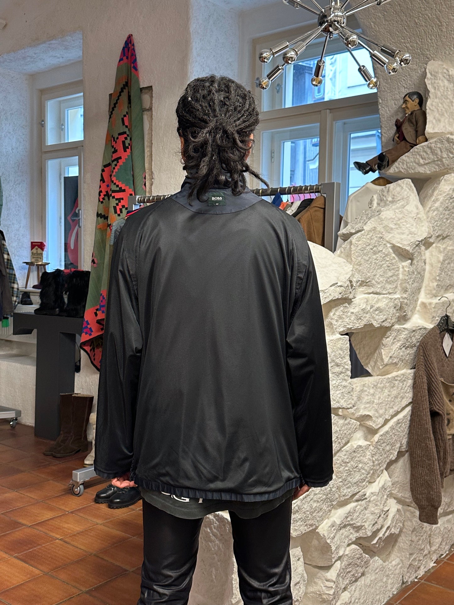 Hugo Boss Golf Vintage ヴィンテージ Y2k 2000's 2000年代 Toto Praha Prague Vintage clothing store 古着屋 古着 ユーロ古着 ヨーロッパ古着 プラハ テック modern モダン Nylon Jacket ナイロン