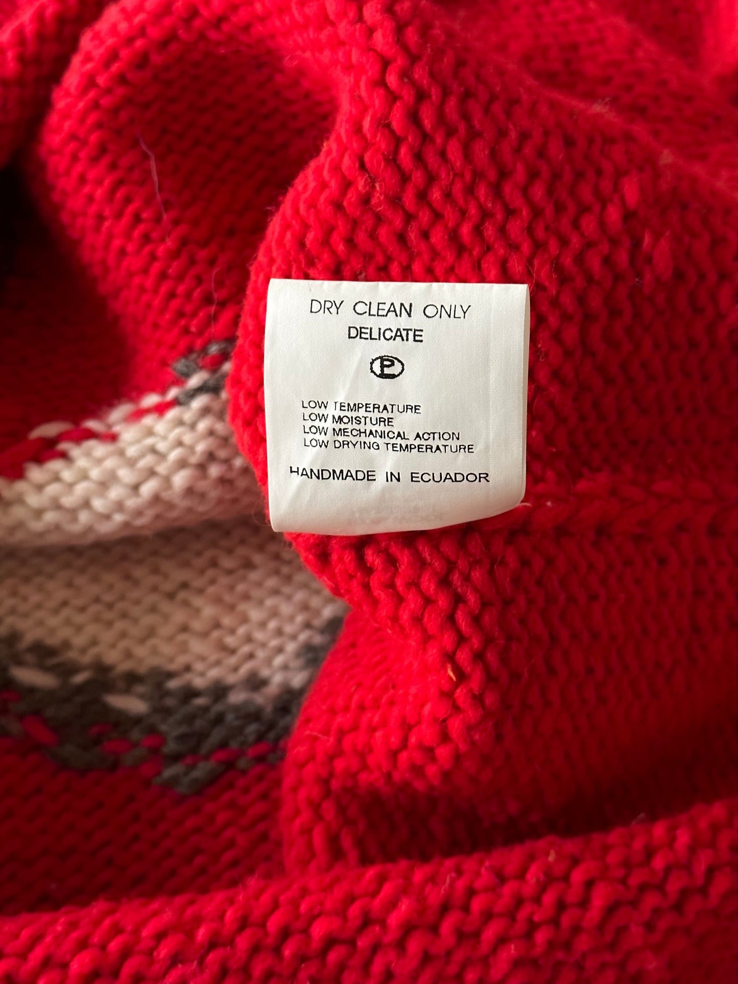 Ecuador Pachamama Daisy wool jumper - XL