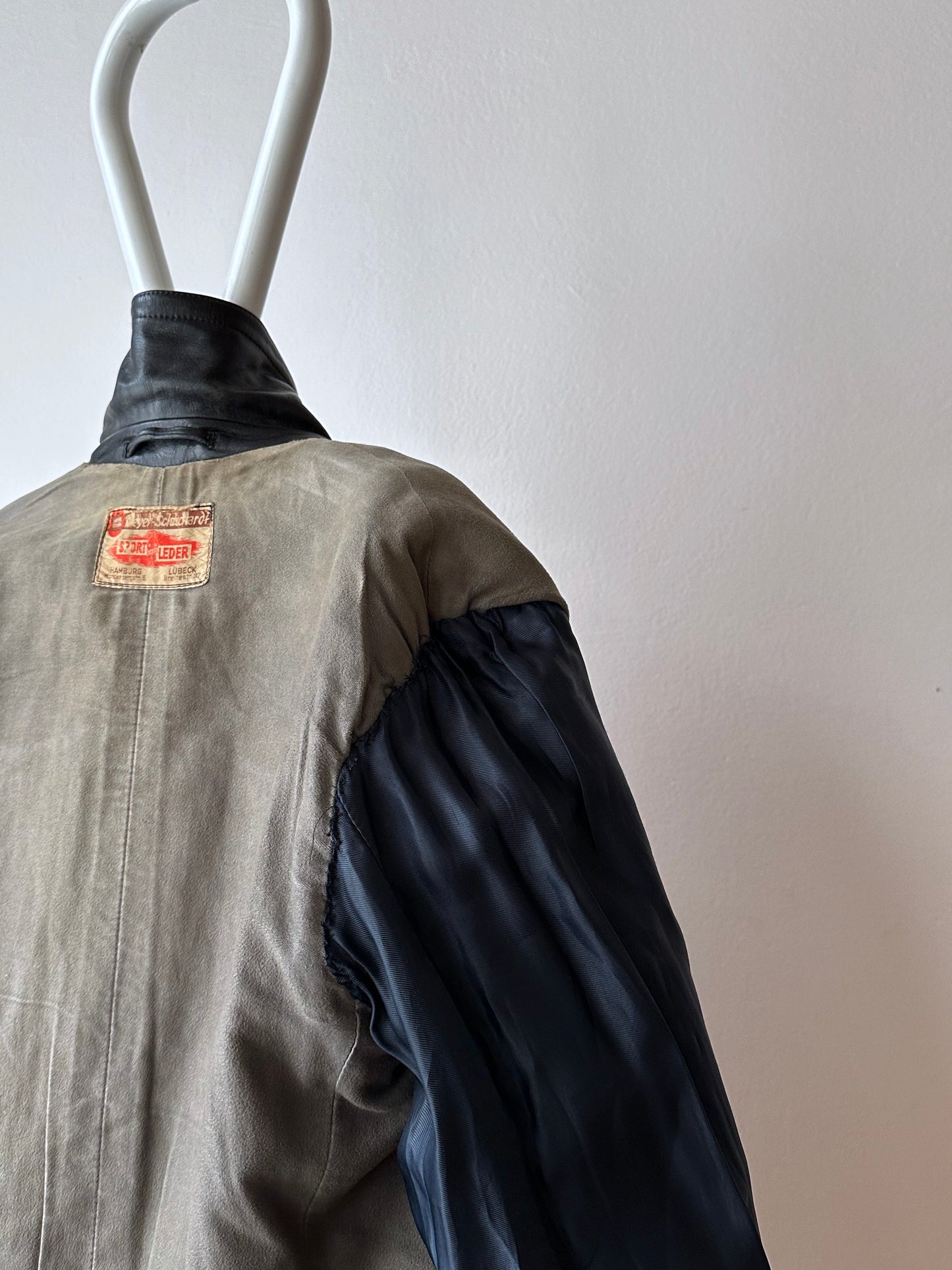 1950s German Leather Sport Jacket