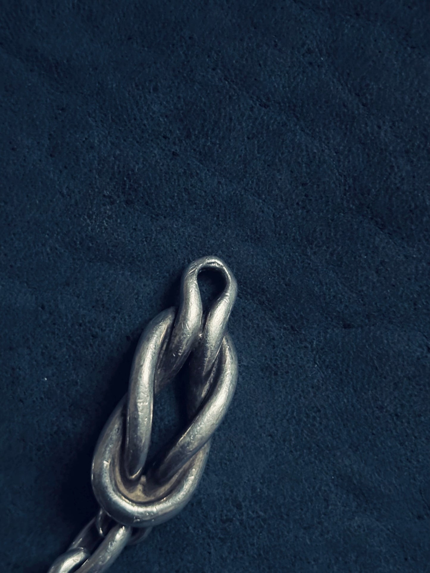 silver knot braceclet