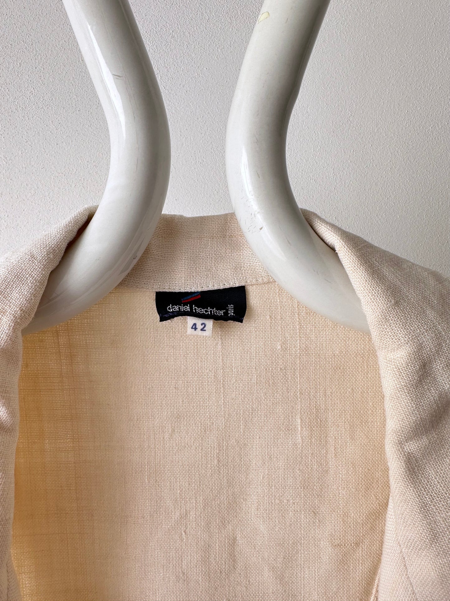 80's France daniel hechter linen jacket