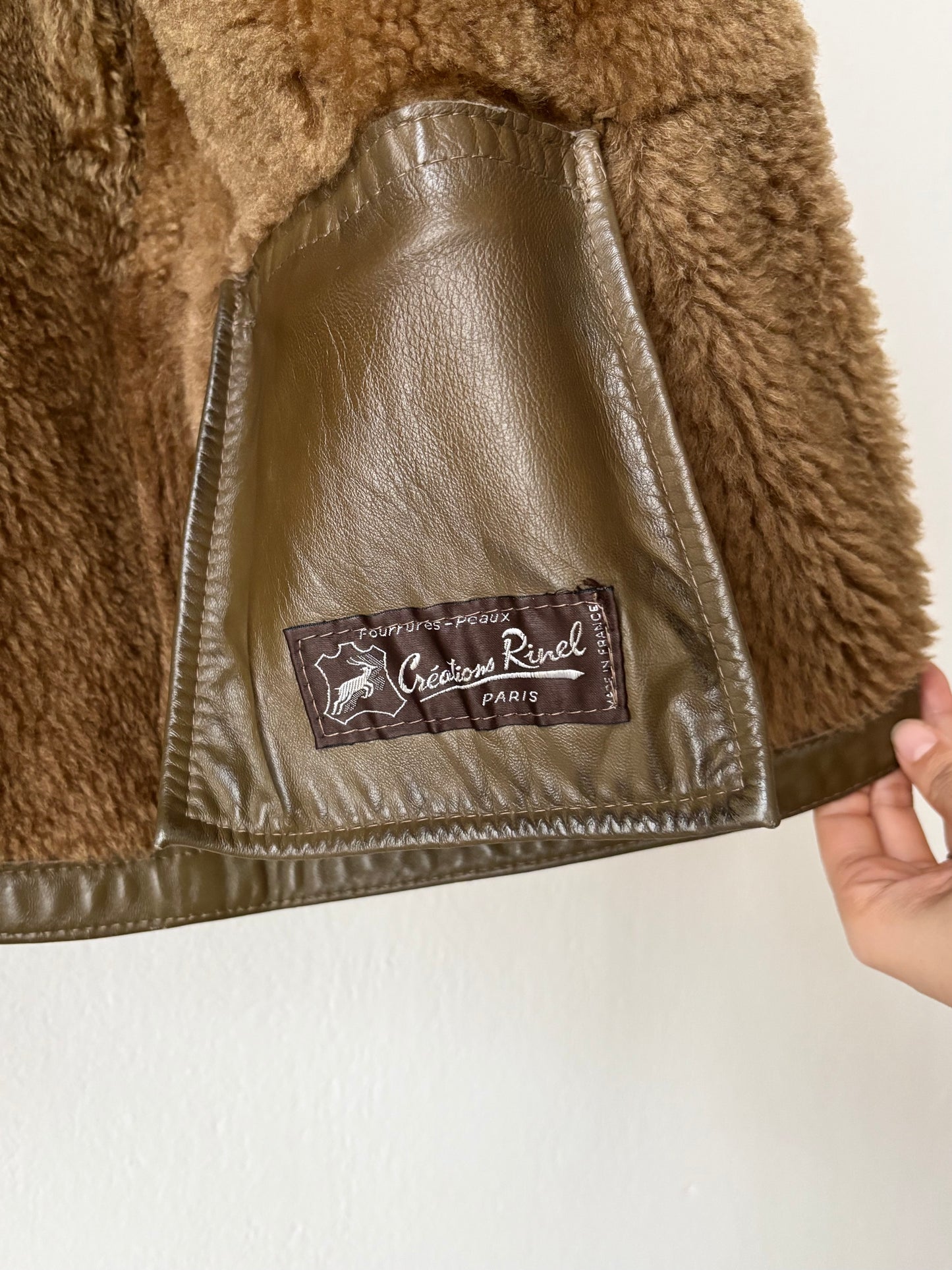 France vintage shearling jacket