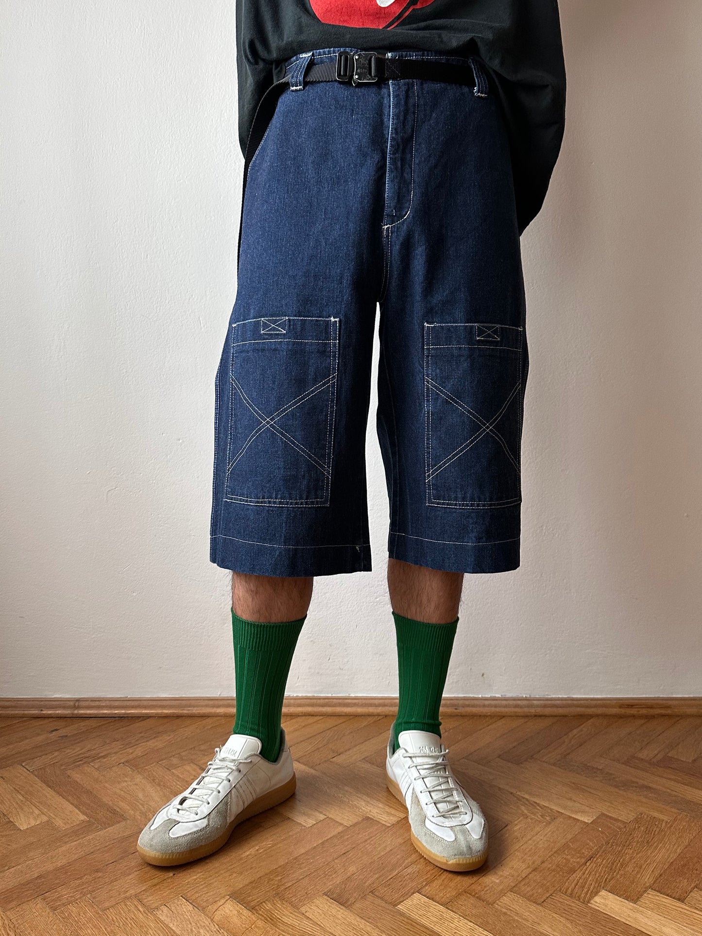 90's Vintage denim shorts 90年代 デニム ショーツ Praha Prague Vintage store プラハ 古着屋 ユーロ古着 ヨーロッパ古着