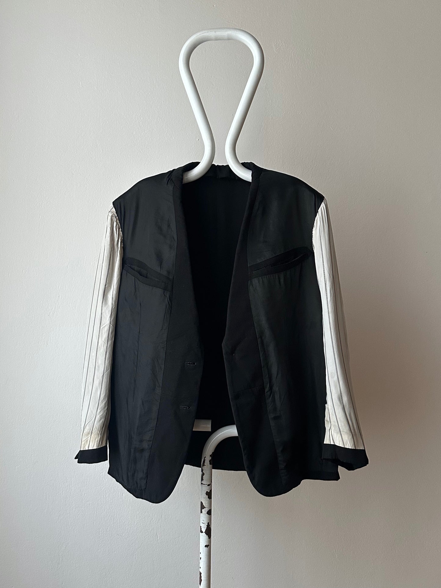 50's Tailored Jacket Black Vintage Toto Praha Prague Vintage clothing store プラハ 古着屋 古着 黒 テーラードジャケット 50年代 ユーロ古着 ヨーロッパ古着 ドイツ Germany German vintage