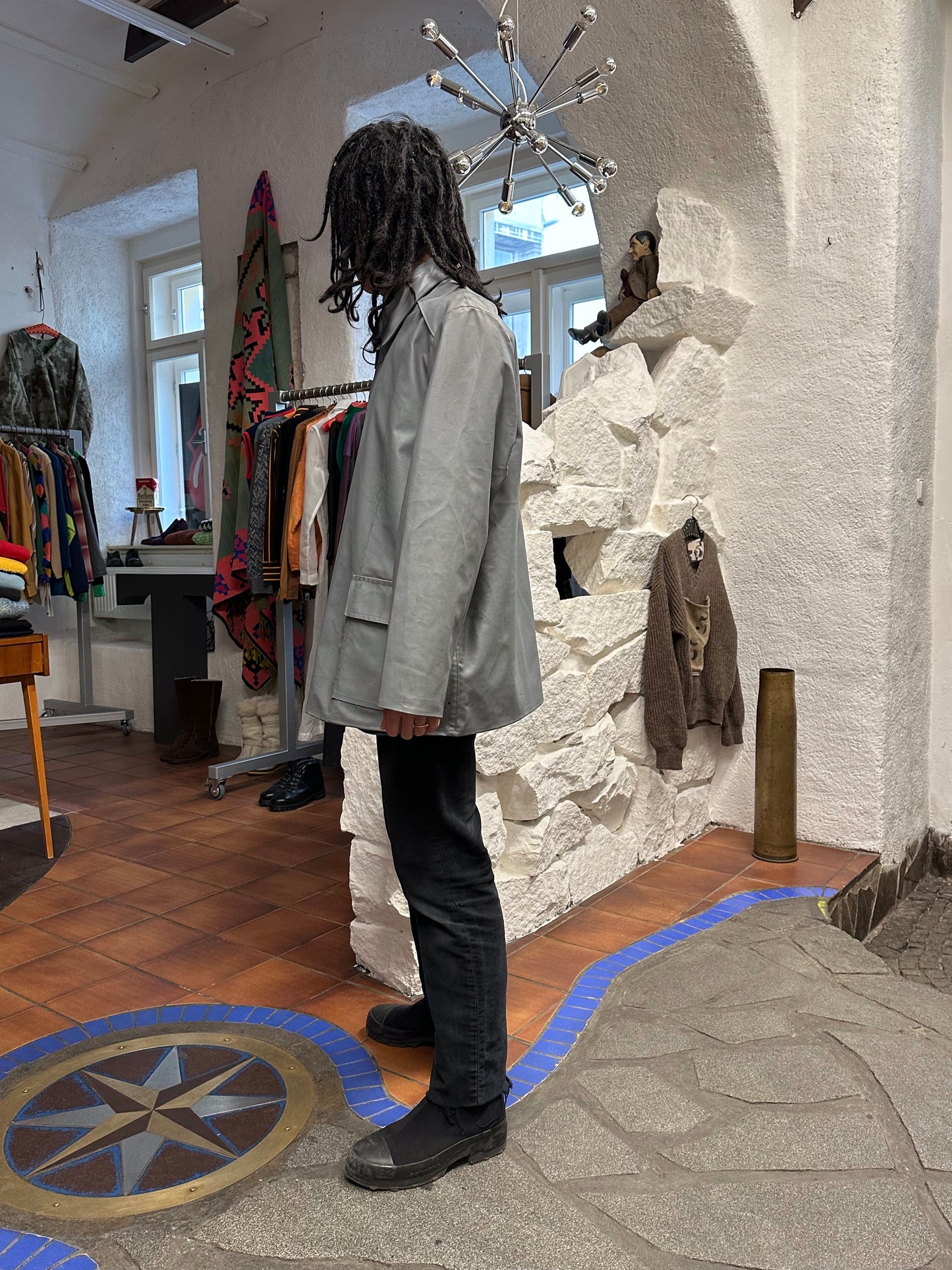 60's German military Rubber smock 60年代 Toto Praha Vintage clothing store Prague Army Rare Gray プラハ 古着屋 古着 antique store アンティークショップ Shop ユーロ 古着 ヨーロッパ古着 ラバー スモック レア ミリタリー 軍物 ヨーロッパミリタリー ユーロミリタリー 古着卸
