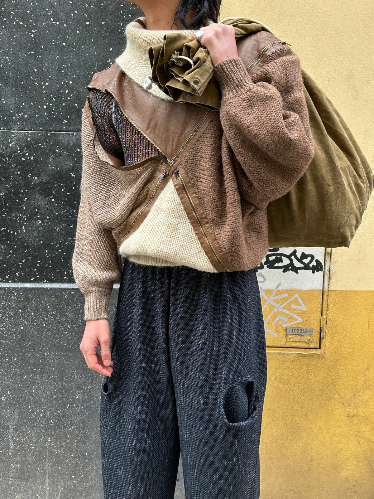 1990s Poly/Viscose Trousers - ~w40