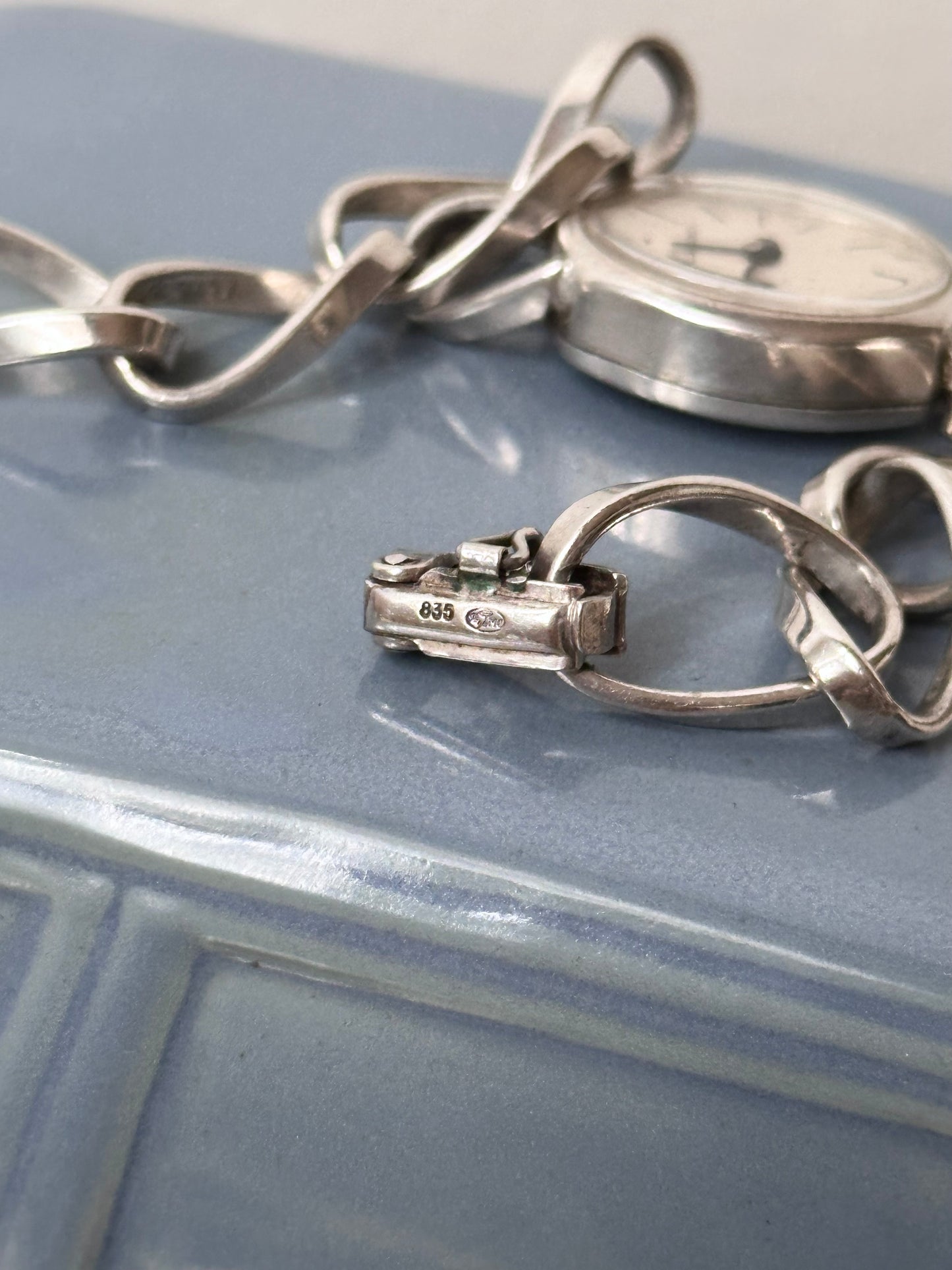 40-50s silver 800 chain watch