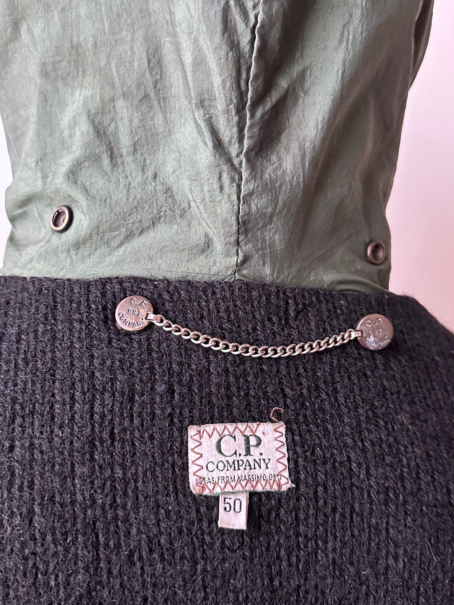 1987s C.P. COMPANY leather parka