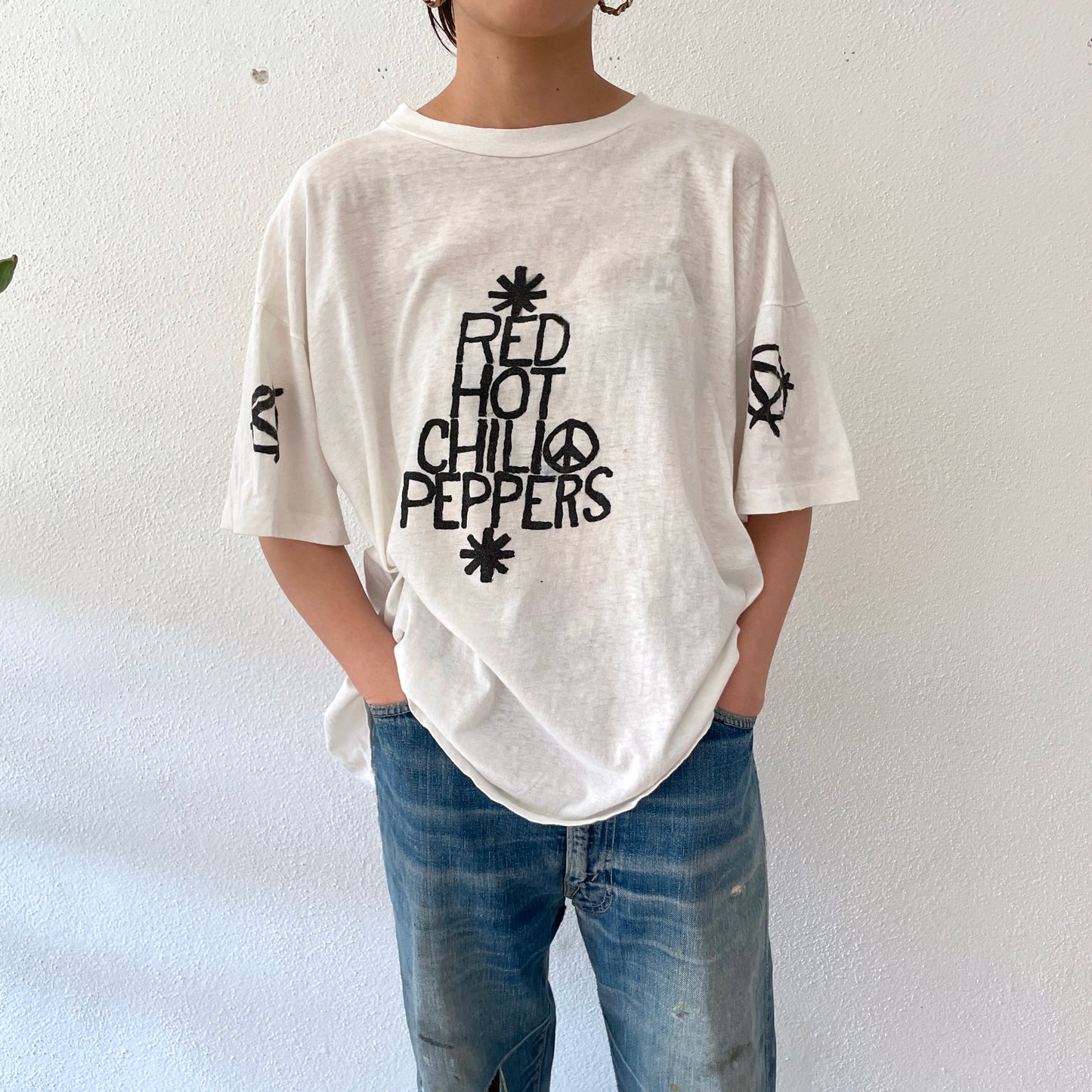 90s Hand painted Tee , Super cooooooooool