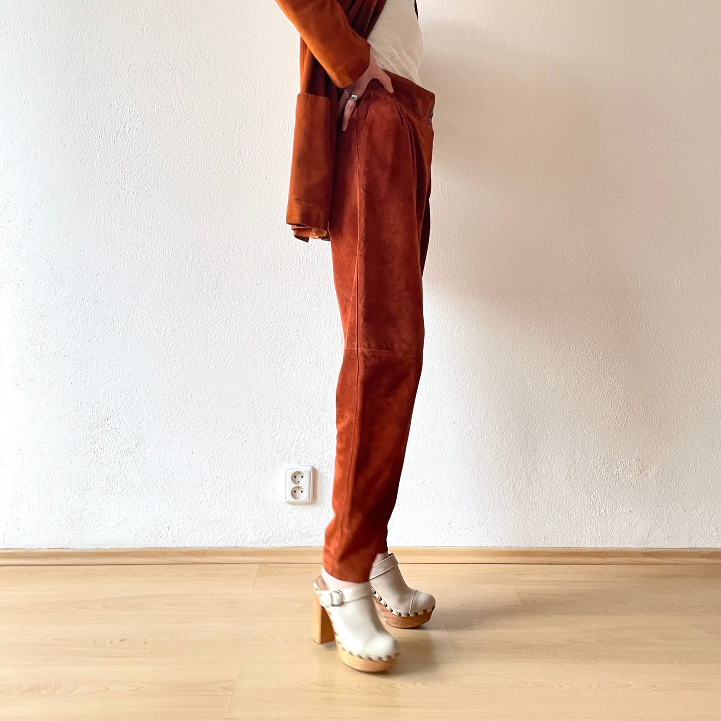 70s Suede tailored jacket