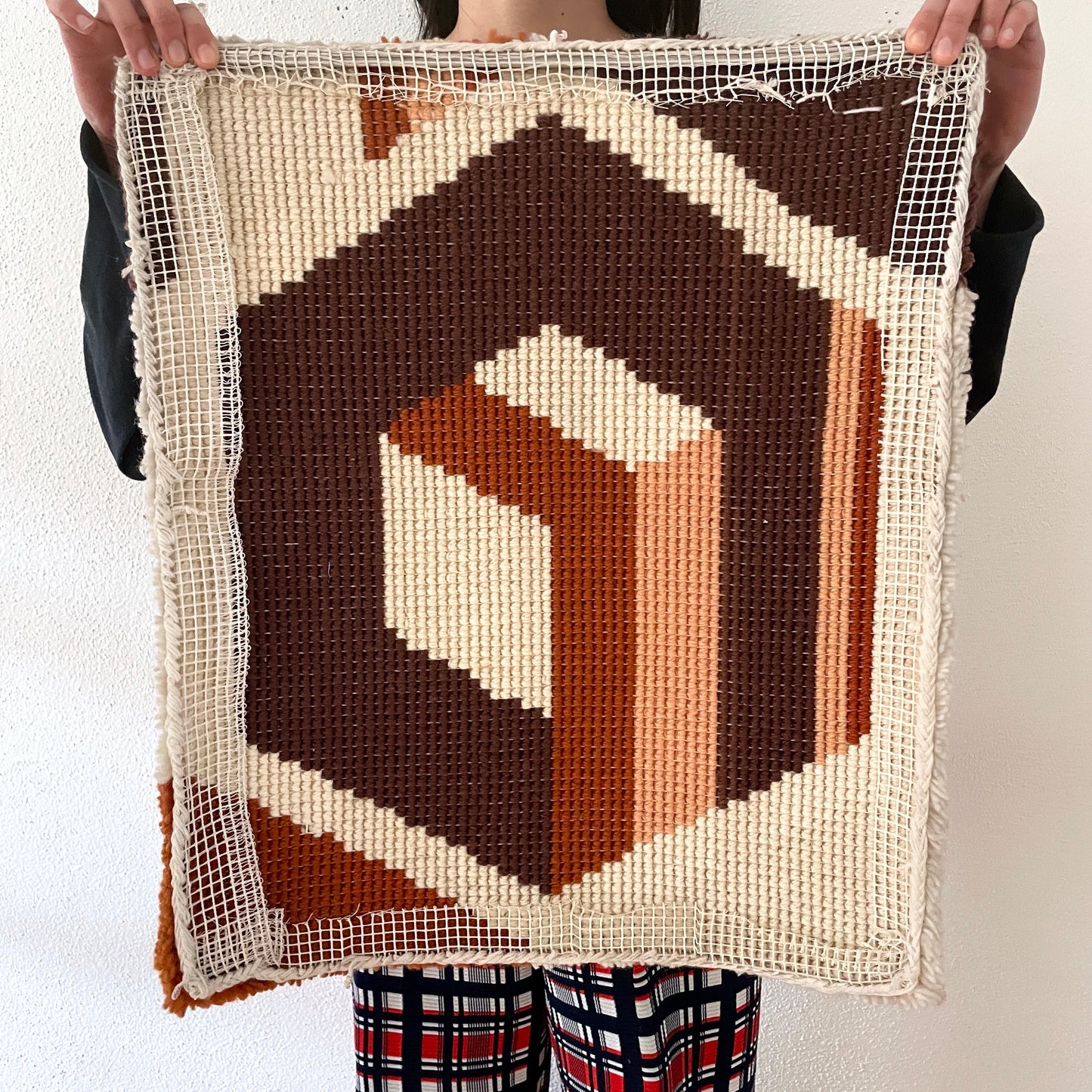 70s mid-century modern wall tapestry