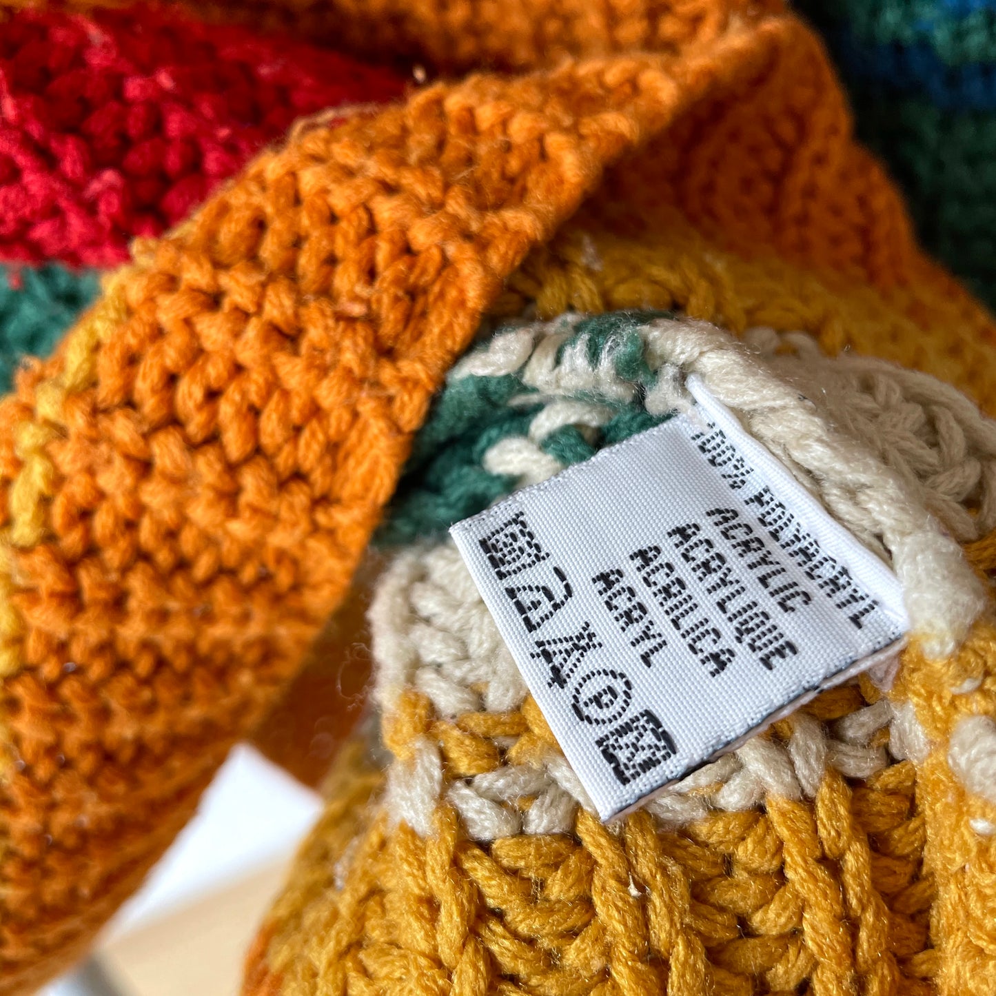 Big sized stripe low gauge knit