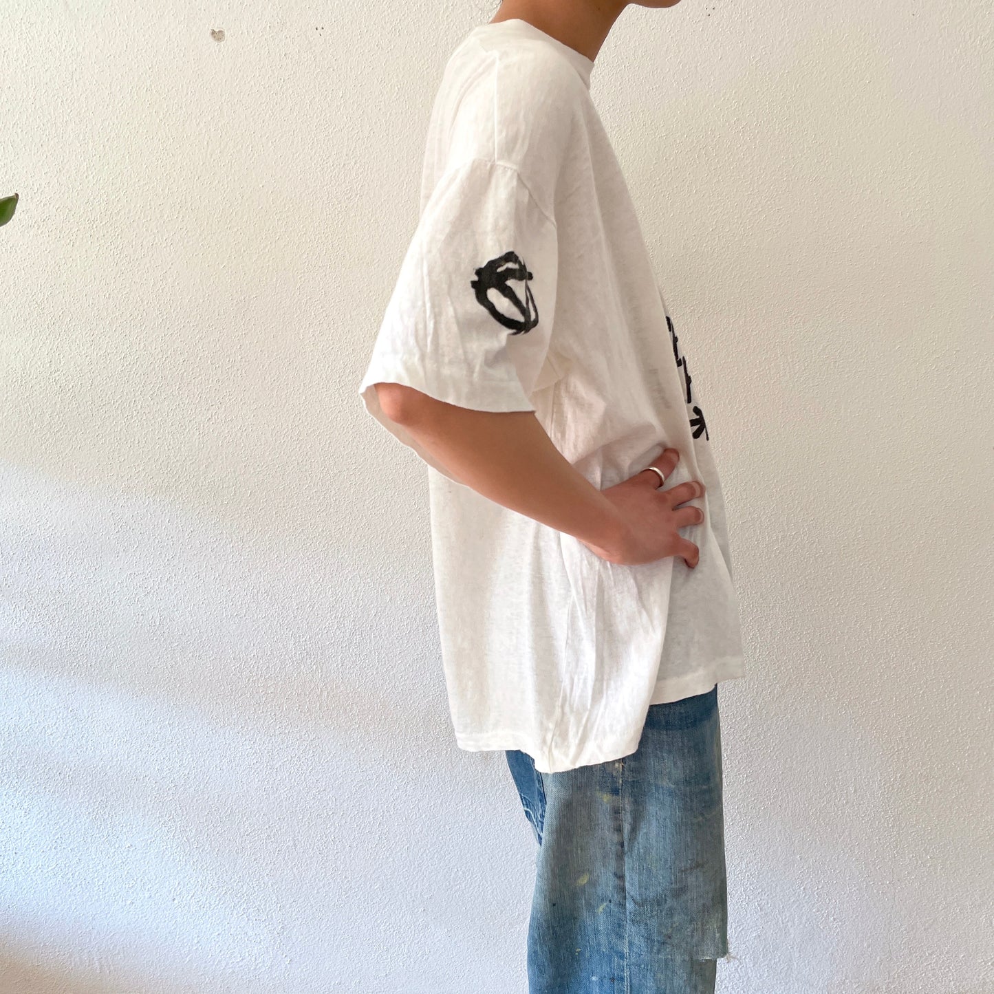 90s Hand painted Tee , Super cooooooooool