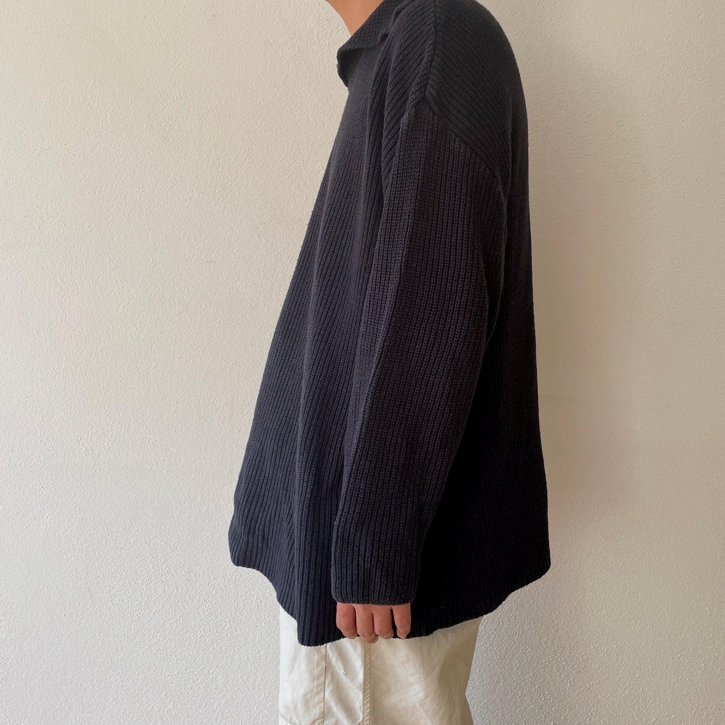 Big sized cotton knit