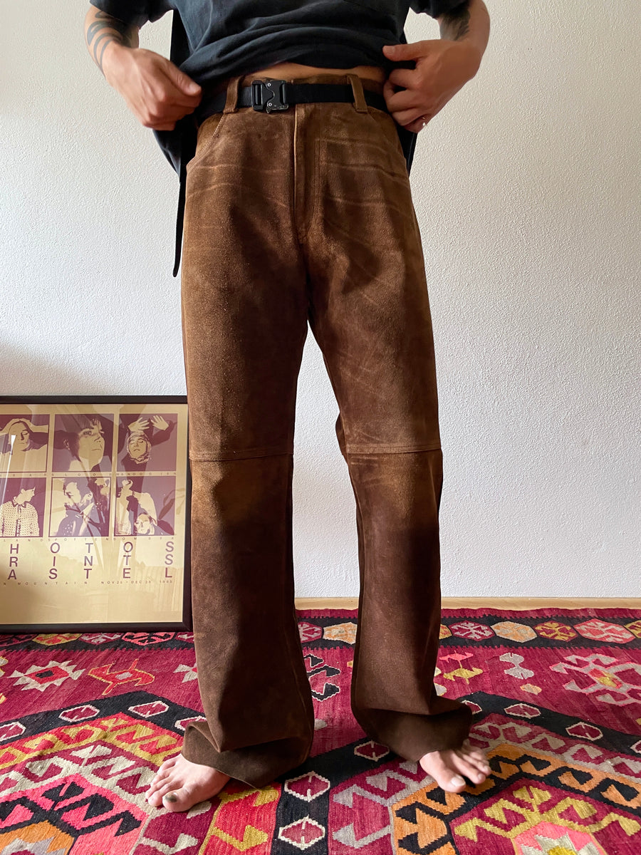 60s Levi's Suede leather pants Big“E”股下74