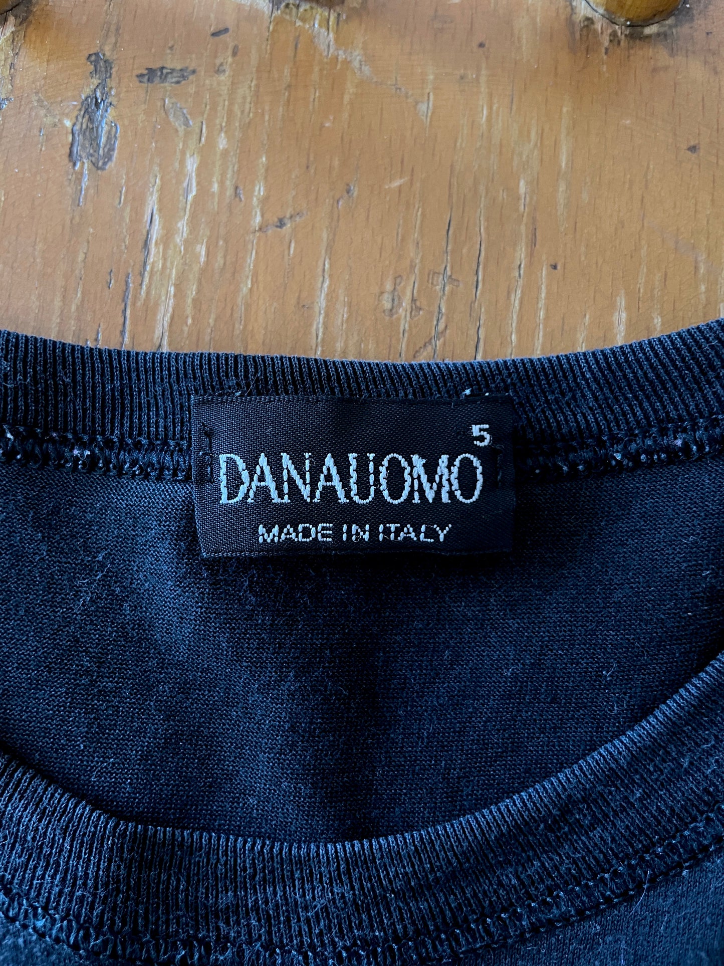 simple black top made in italy