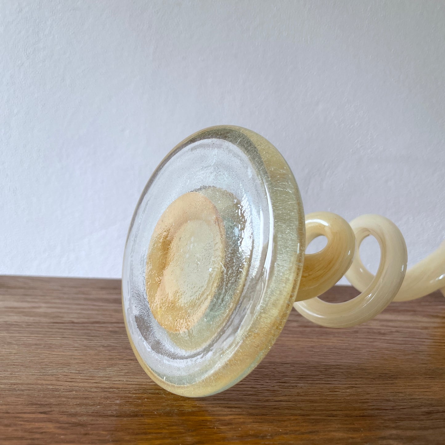 Vintage glass flower vase