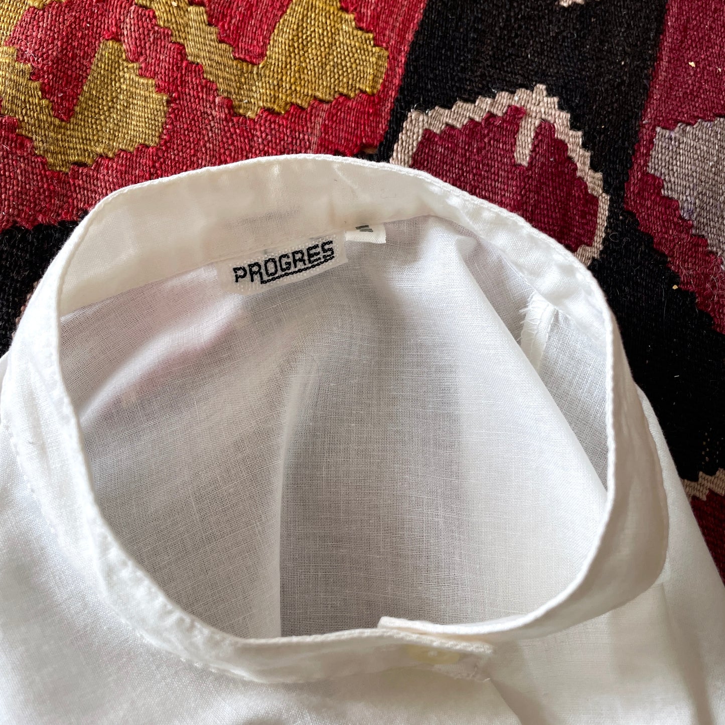 Vintage germany collarless shirt