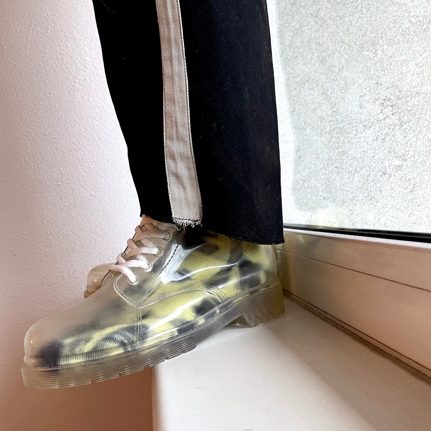 8Hole rubber clear boots