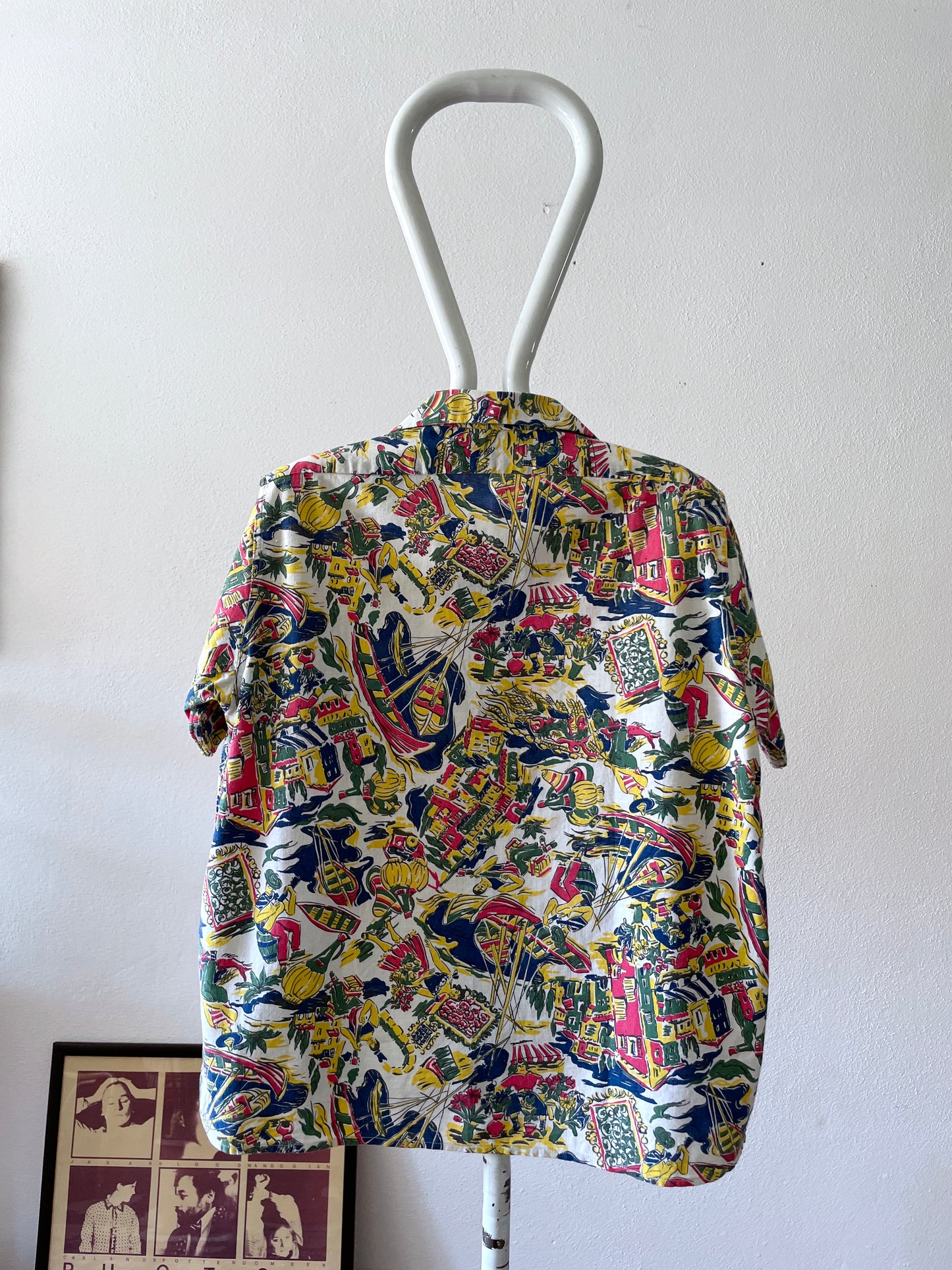 Dead stock vintage open collar shirt