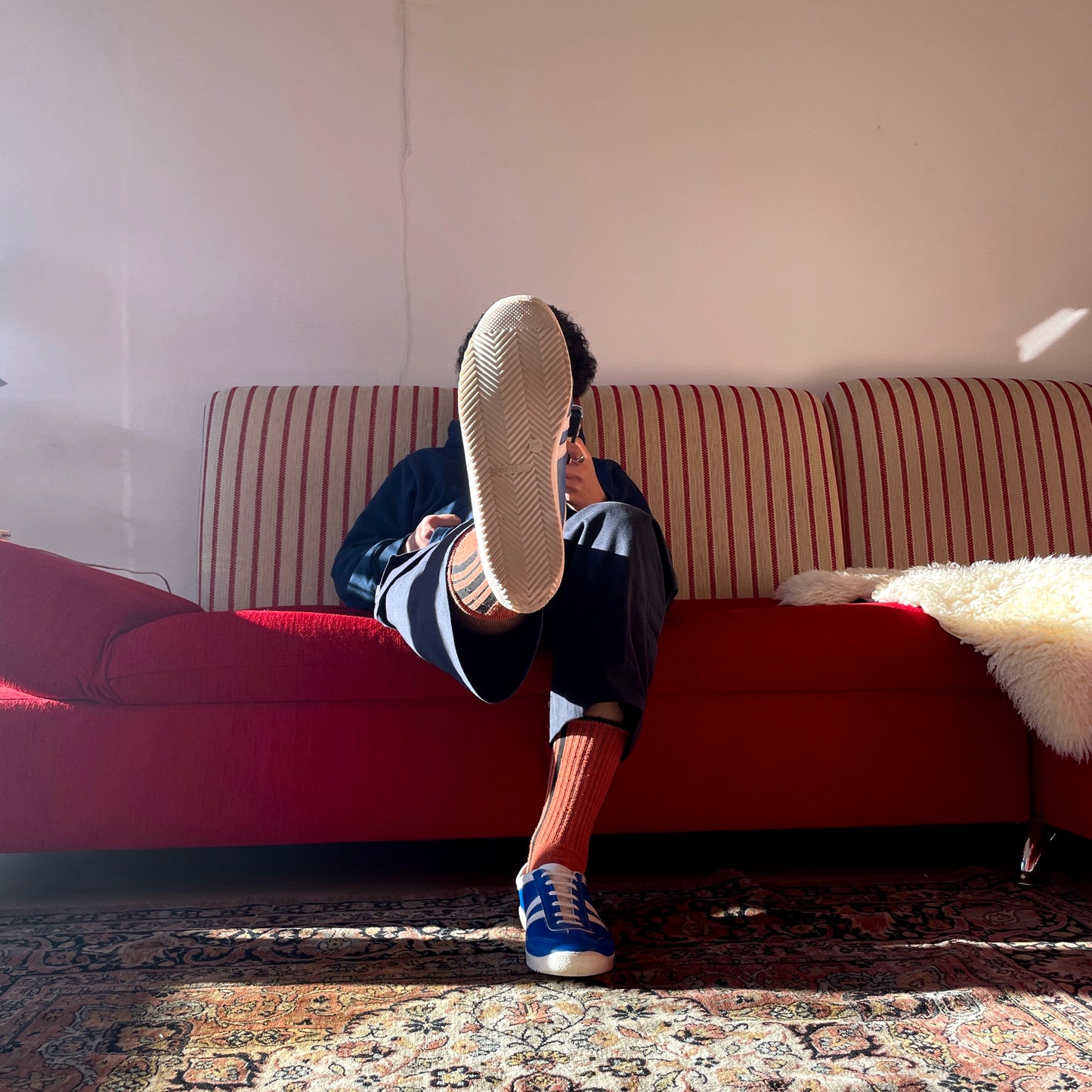 Dead stock 70s-80s Italy leather sneaker