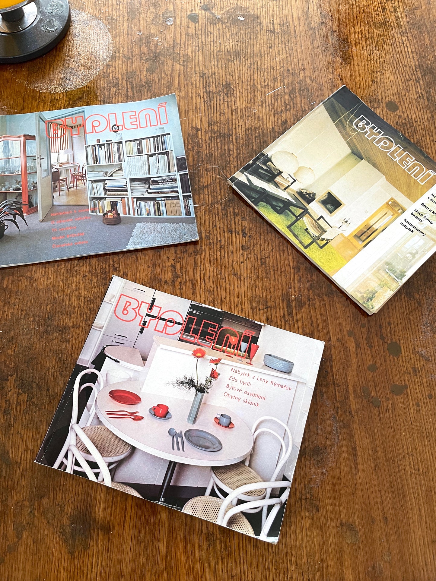 vintage Czechoslovakia interior magazine " bydlení " 3p set