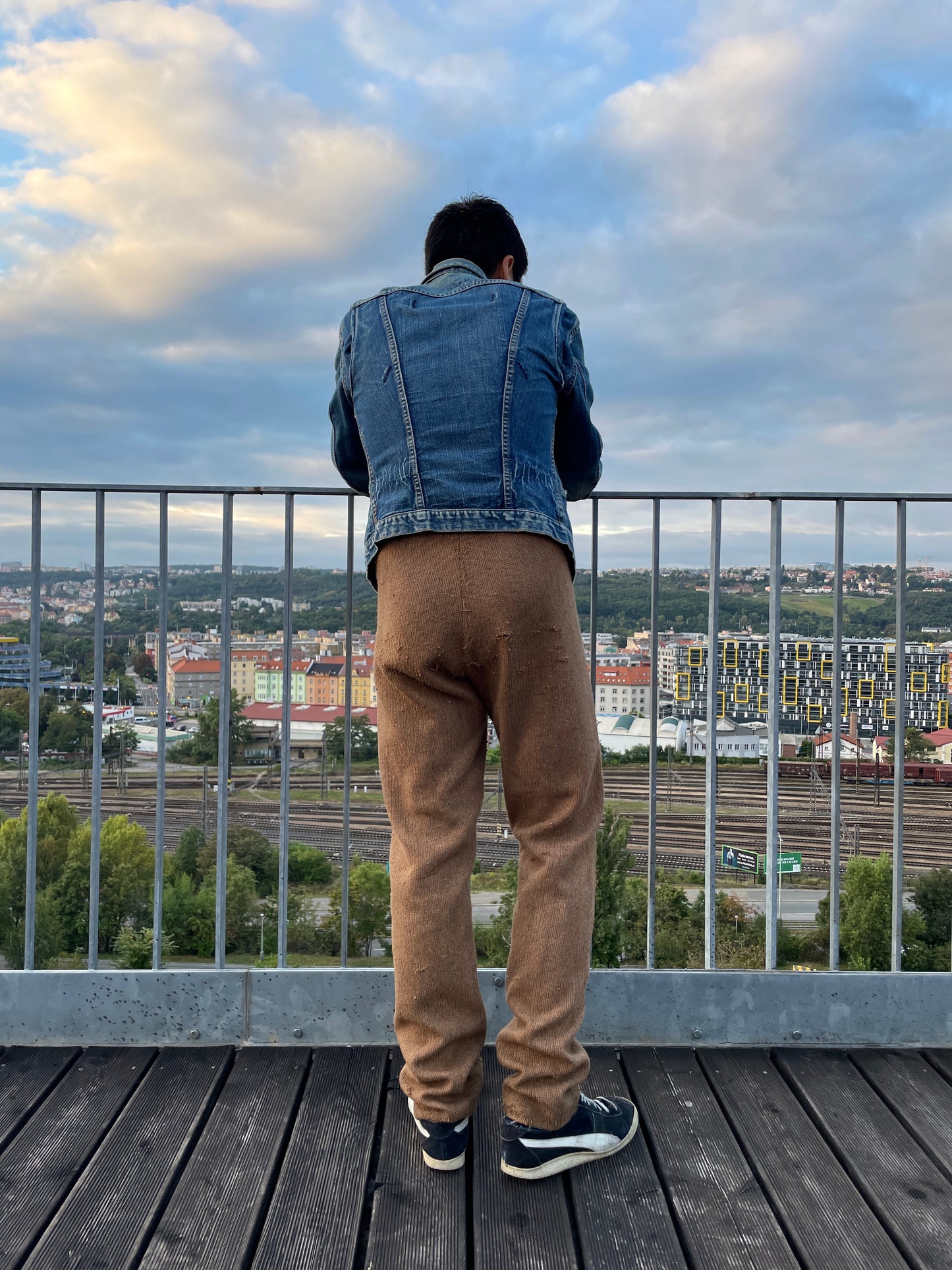 vintage knit trouser