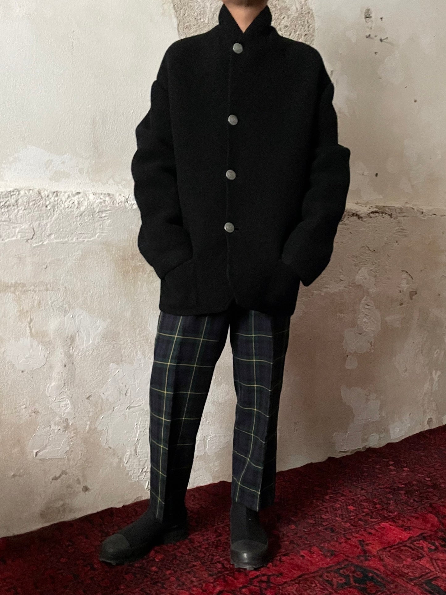 Boiled wool jacket.