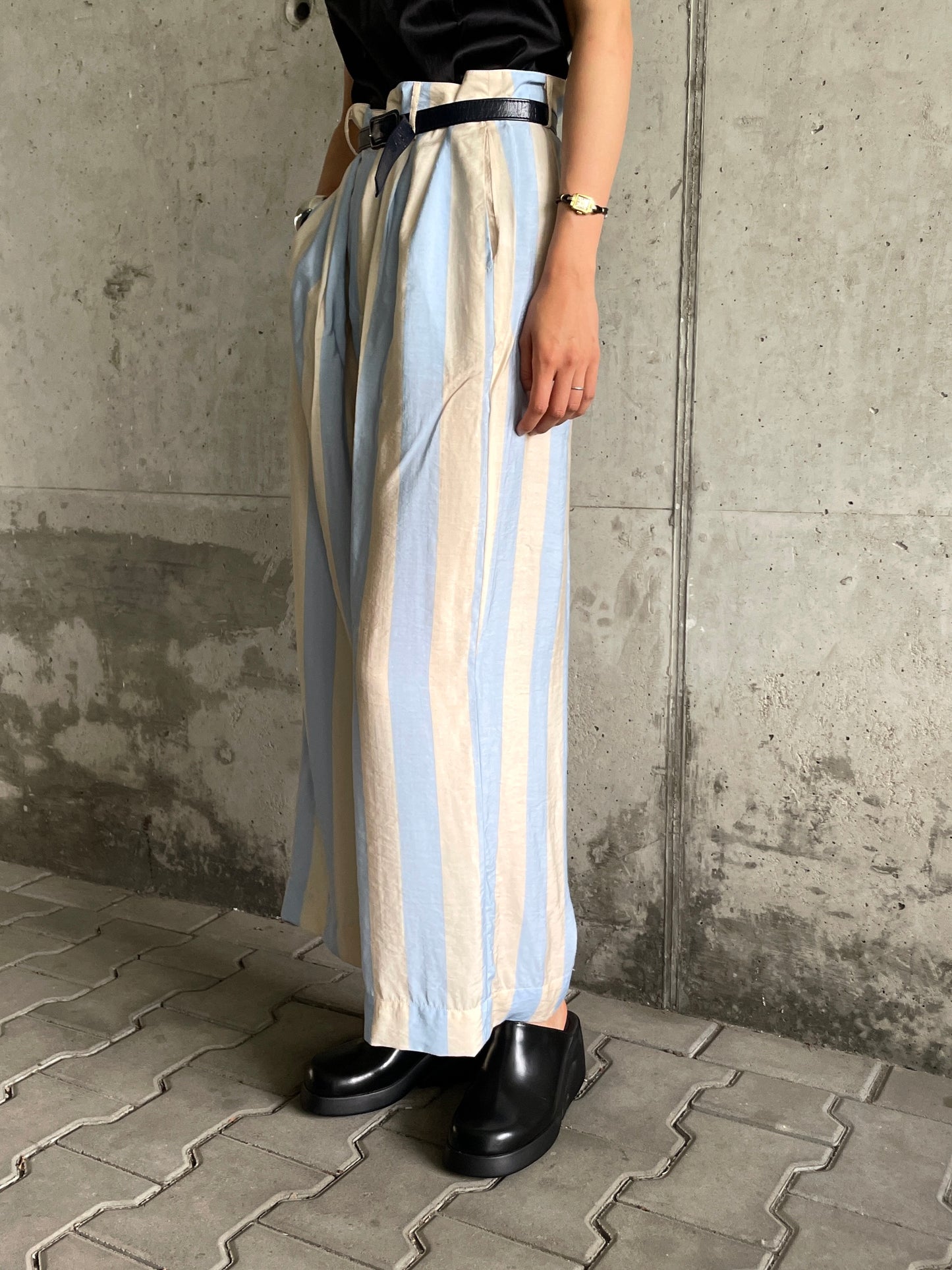 cream soda stripe pants