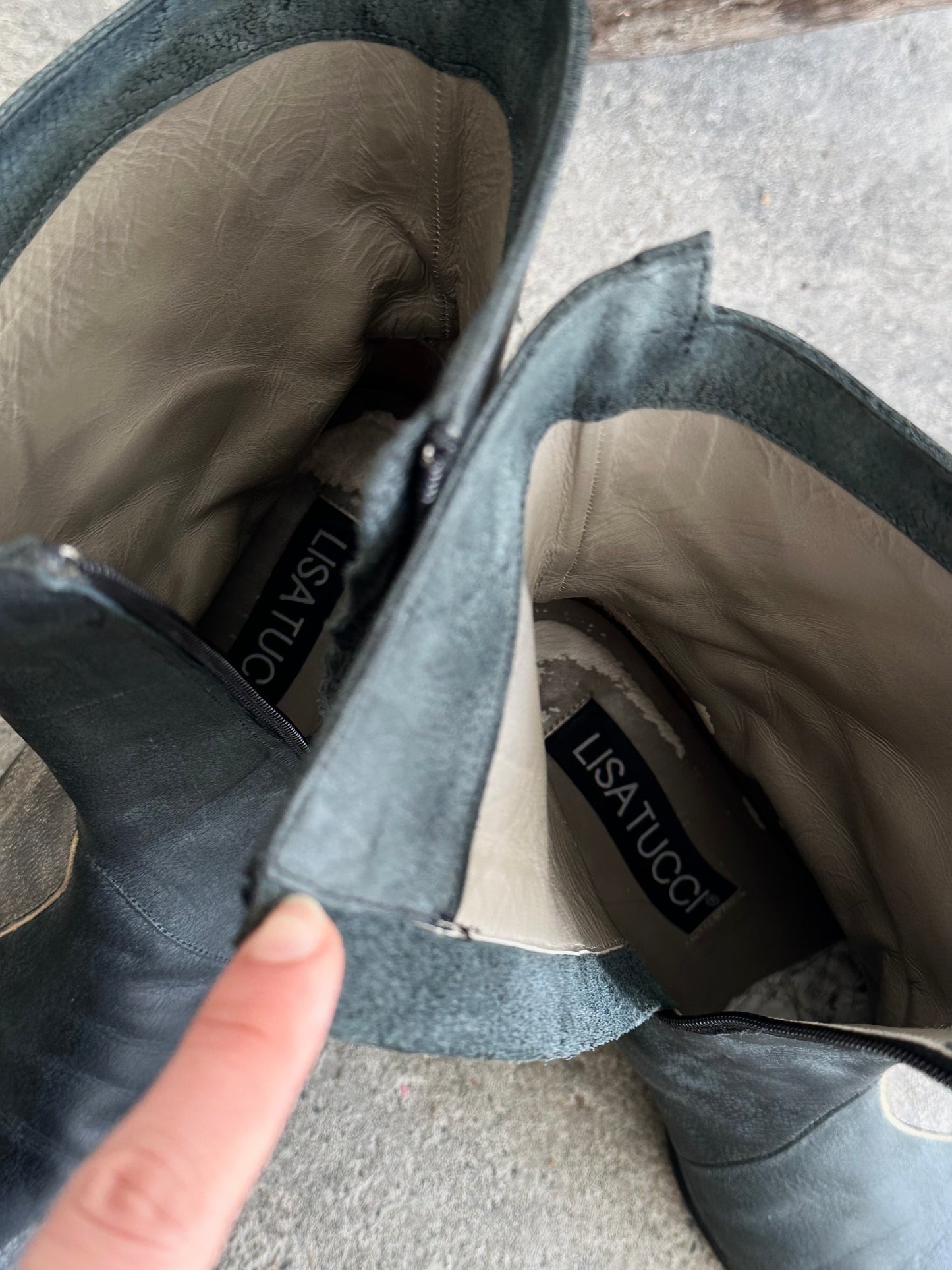 vintage leather boots