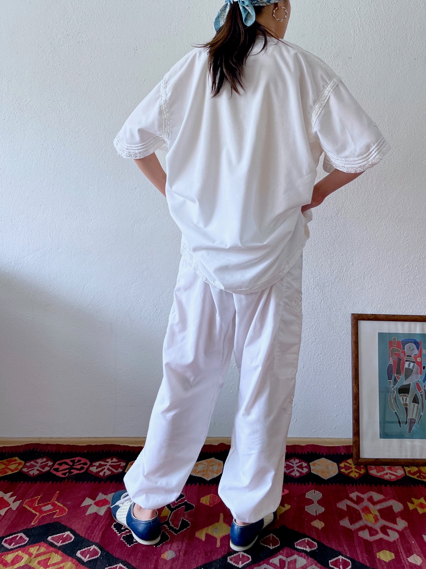 white kaftan 2 piece