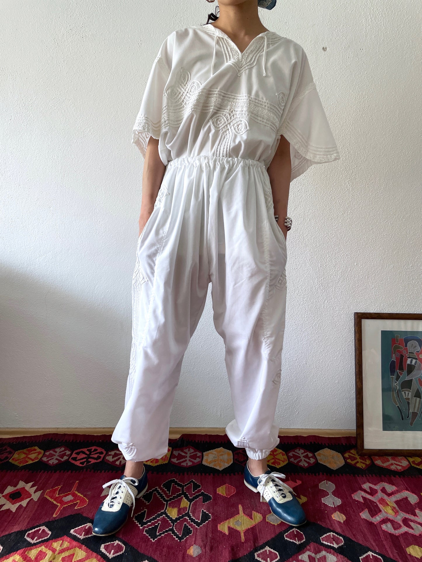 white kaftan 2 piece