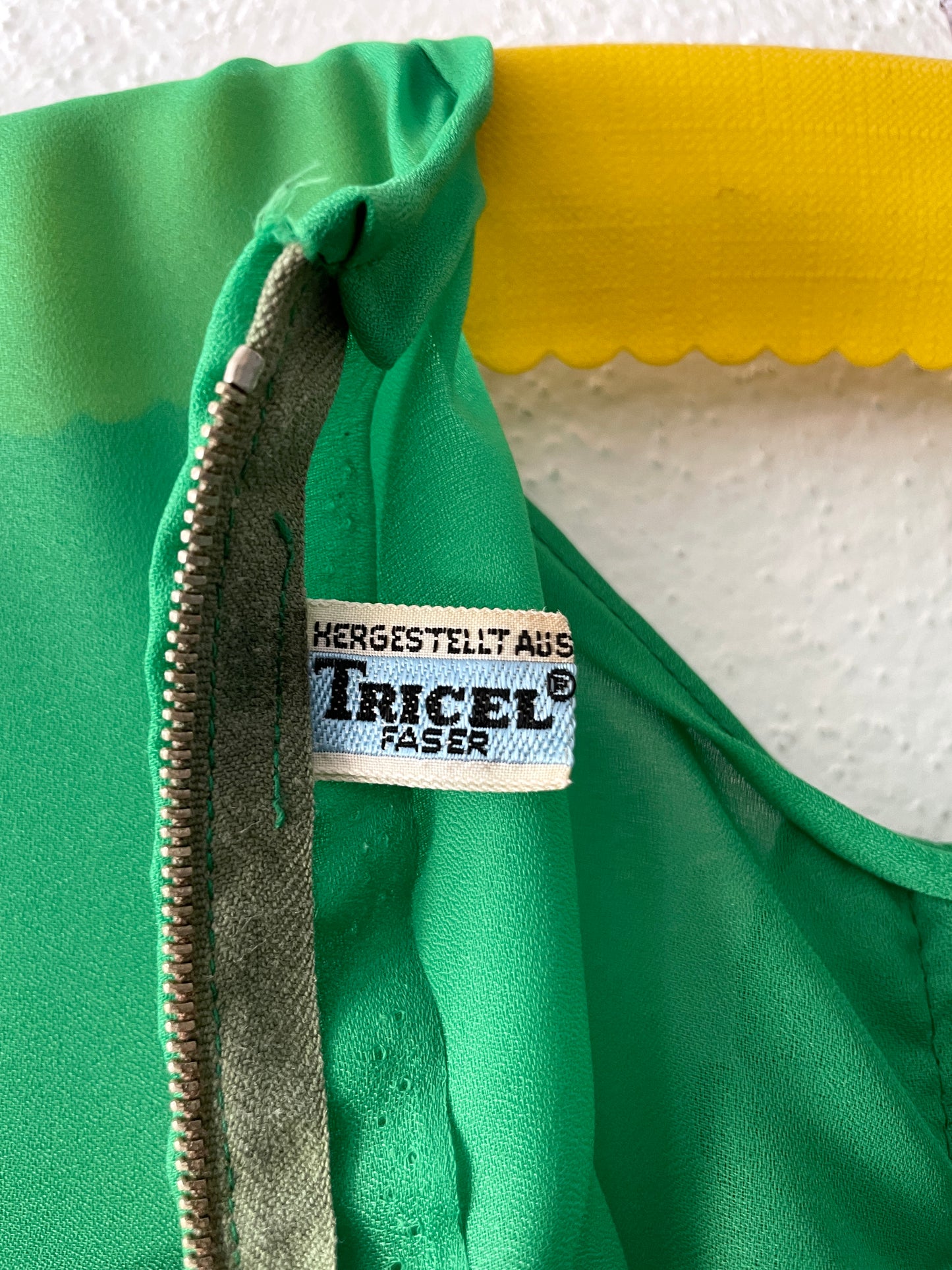 sheer green sleeveless top