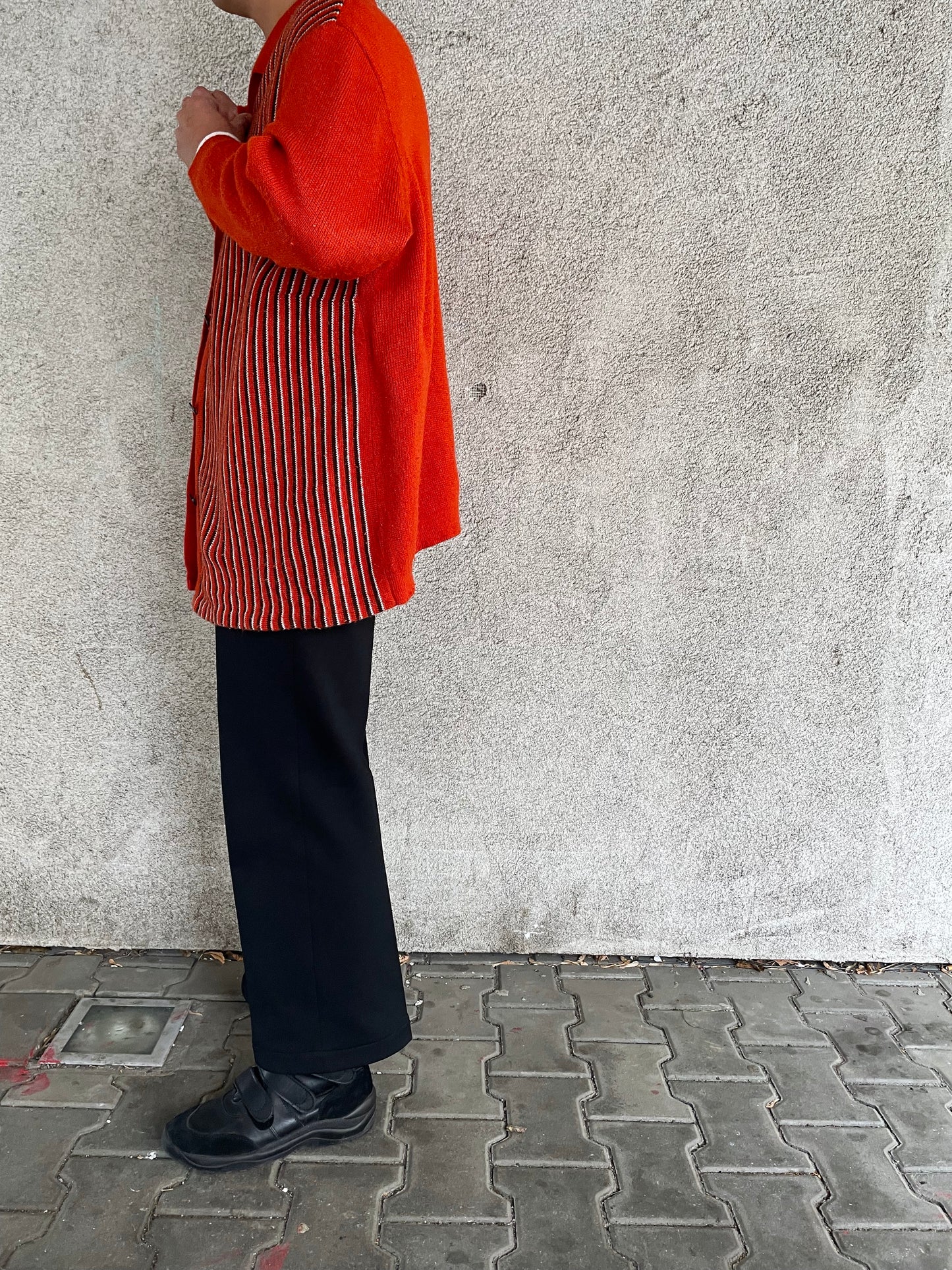 80s relaxed knit wool cardigan