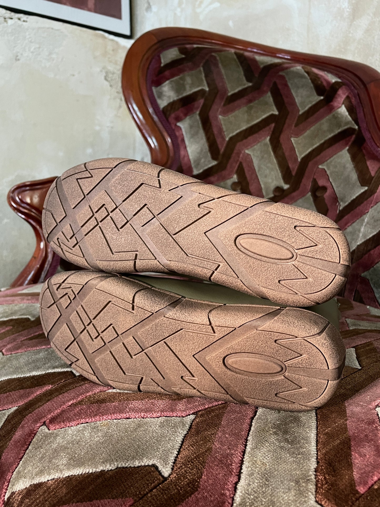 knitted long boots, dead stock