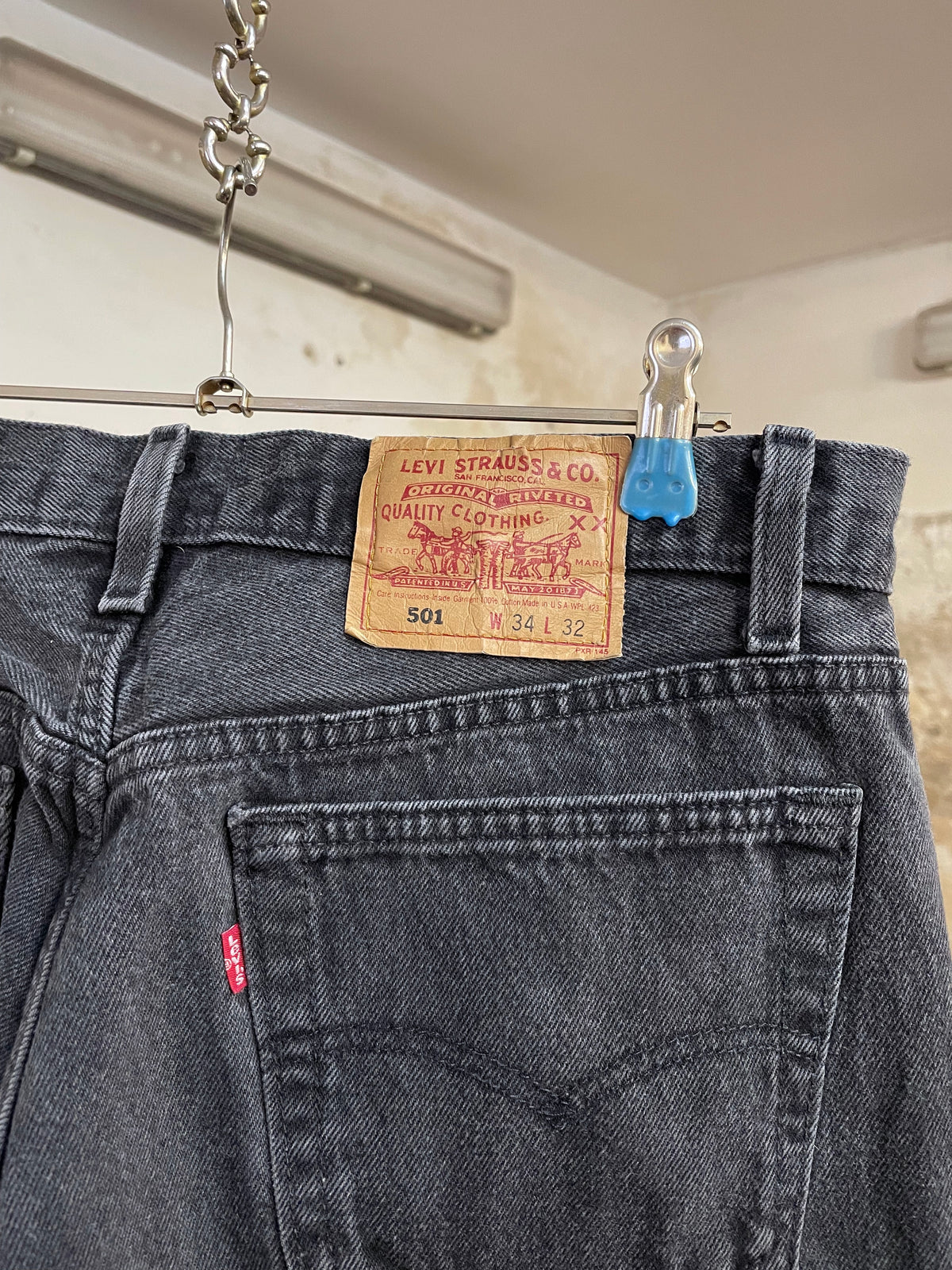 Levis 501 Black. USA. W34